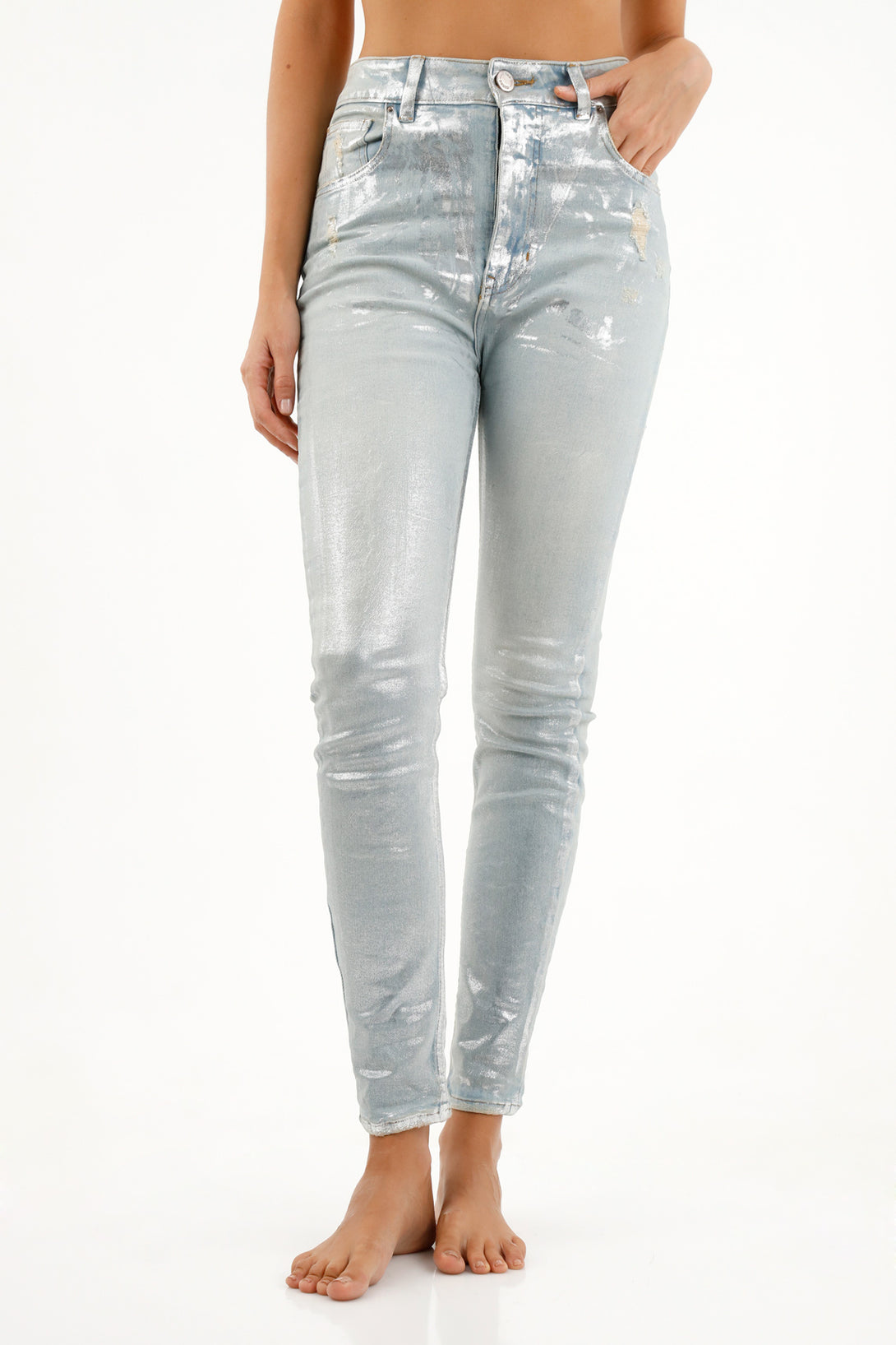 Jean azul Super Slim para mujer