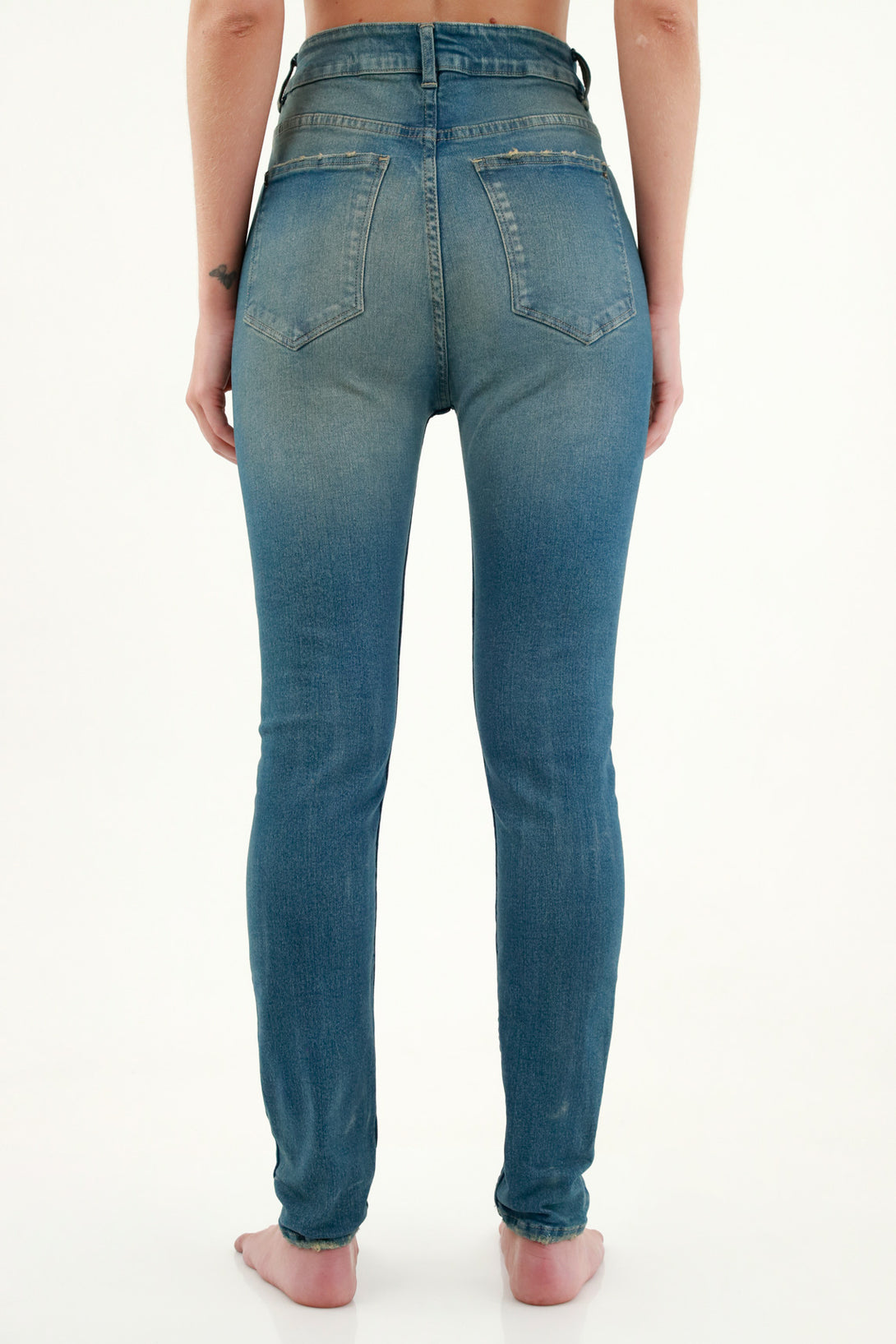 Women's Blue Raw Jeans