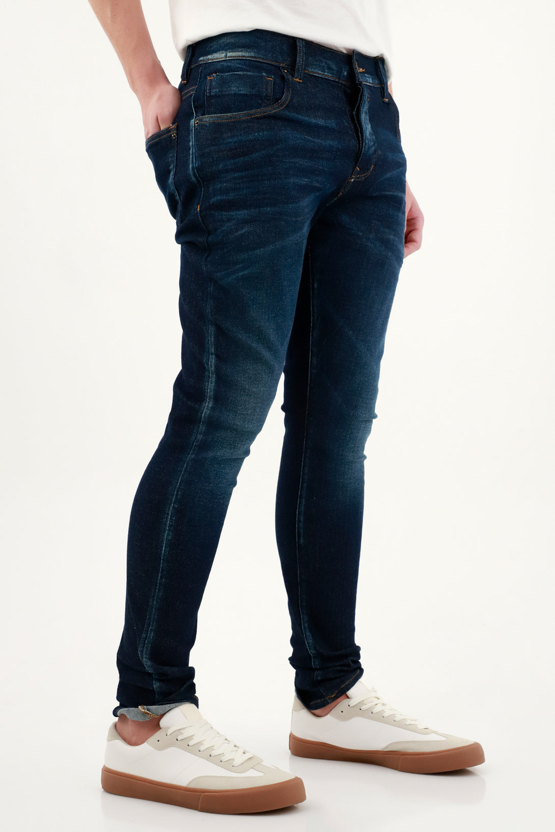 Men's Super Skinny Blue Jeans