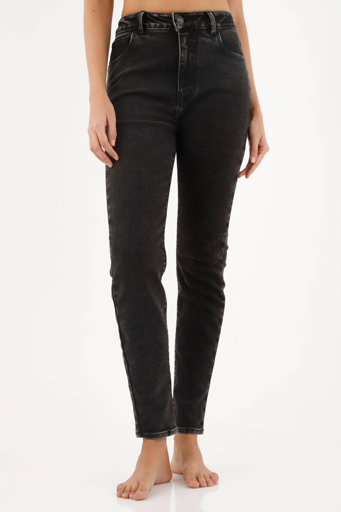 Jean Jegging negro para mujer