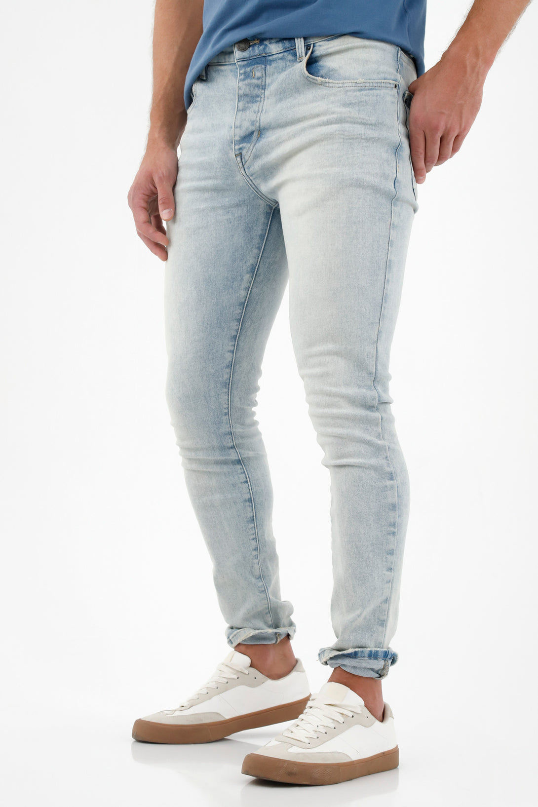 Jean Super Skinny azul para hombre