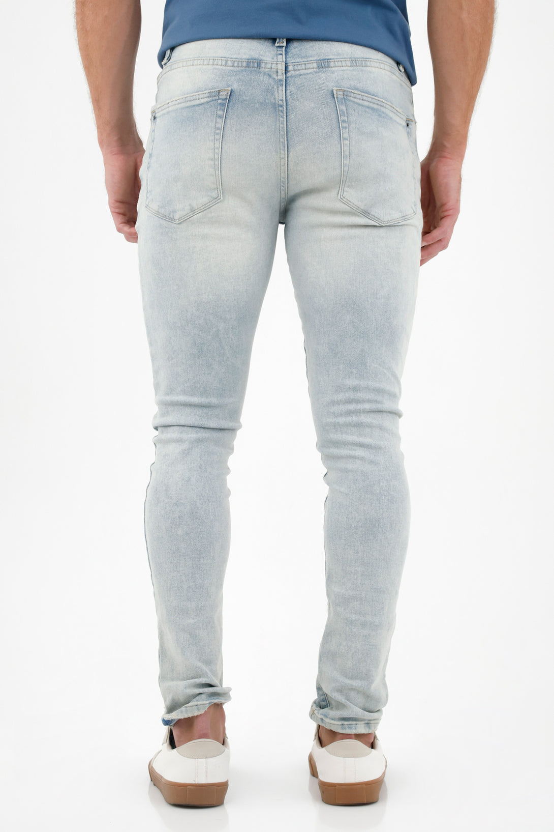 Jean azul cinco bolsillos para hombre