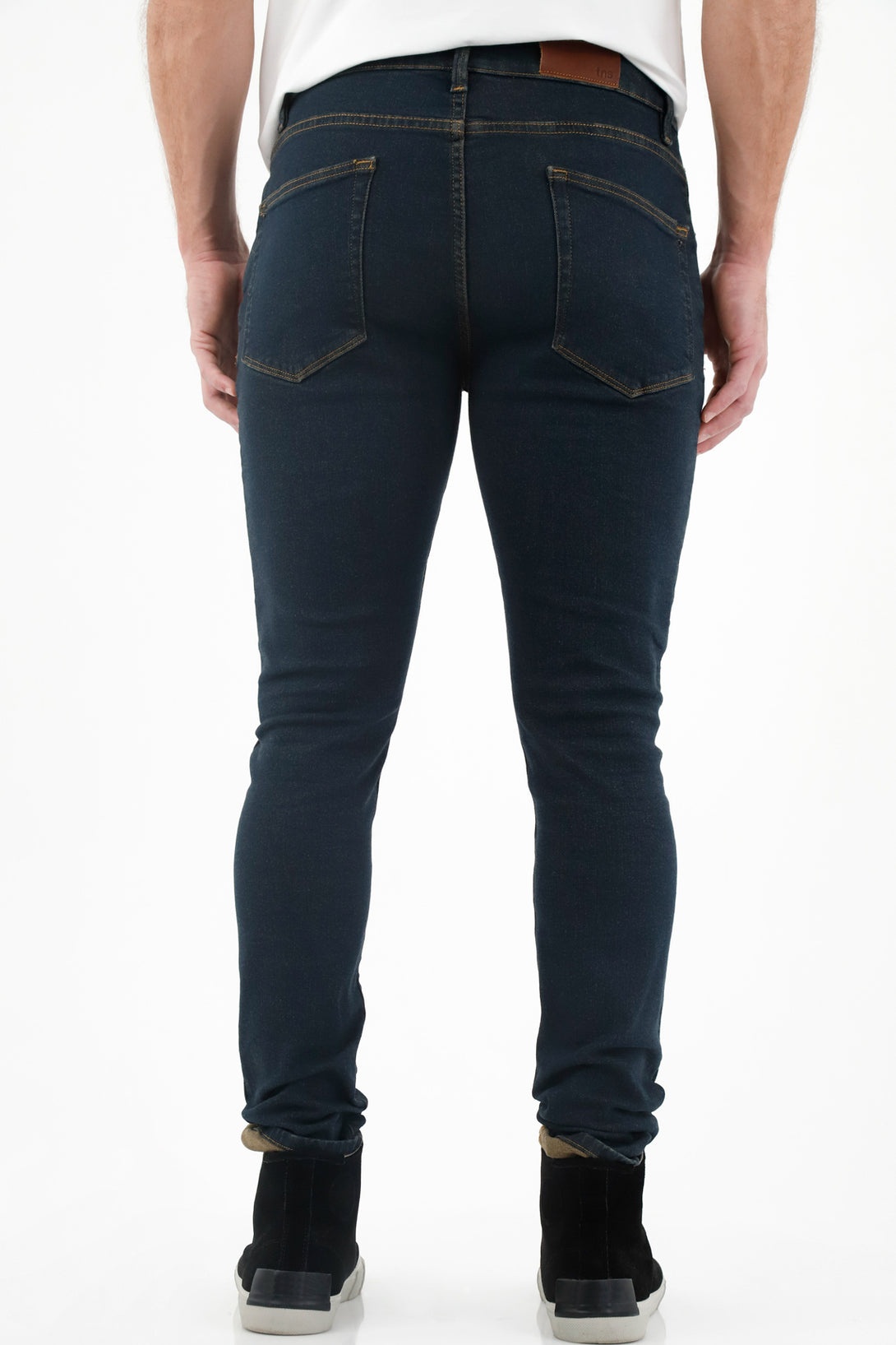 Men's Blue Five-Pocket Jeans