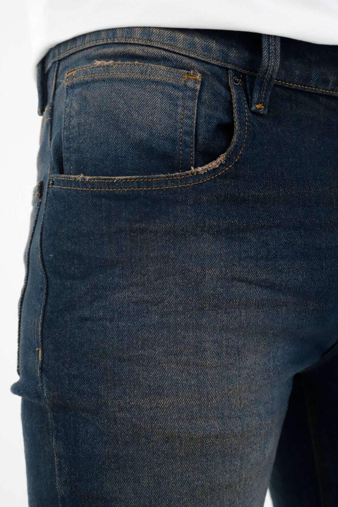 Jean con dirty vintage azul para hombre