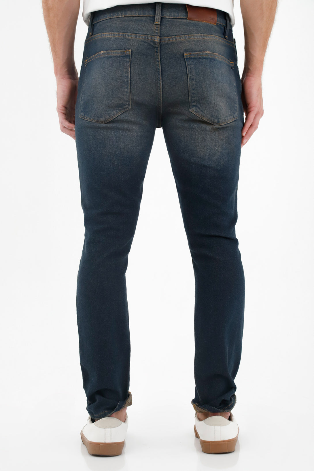 Jean con dirty vintage azul para hombre