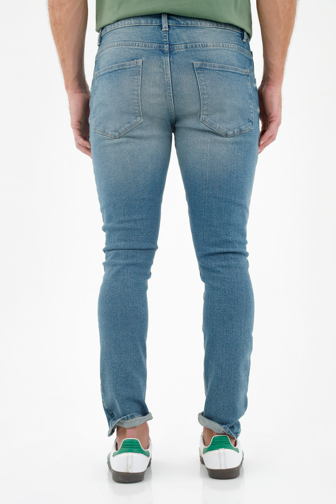 Men's Blue Distressed Jeans