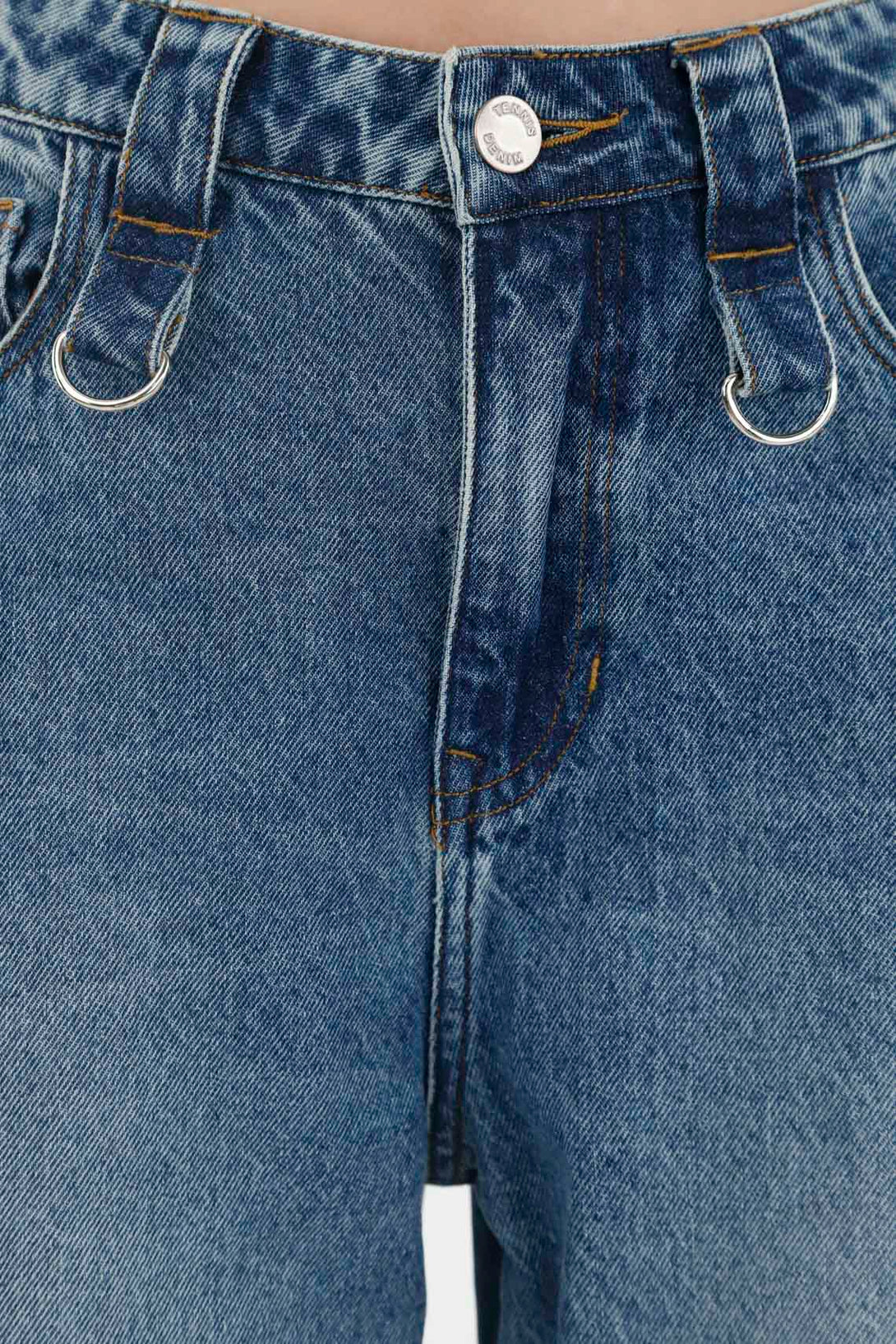 Women's Wide Leg Blue Jeans