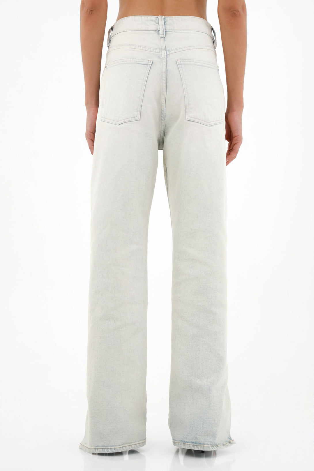 Women's Straight-Leg Jeans with Boot Cut Openings