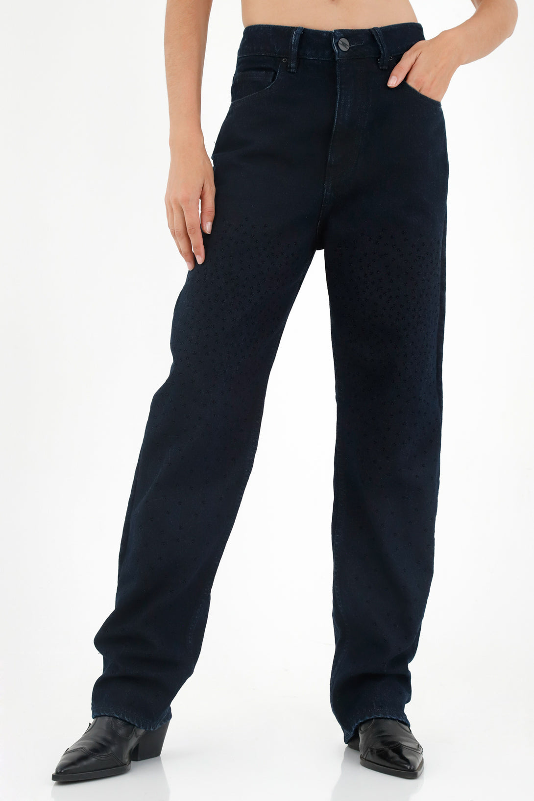 Women's Straight-Leg Blue Jeans