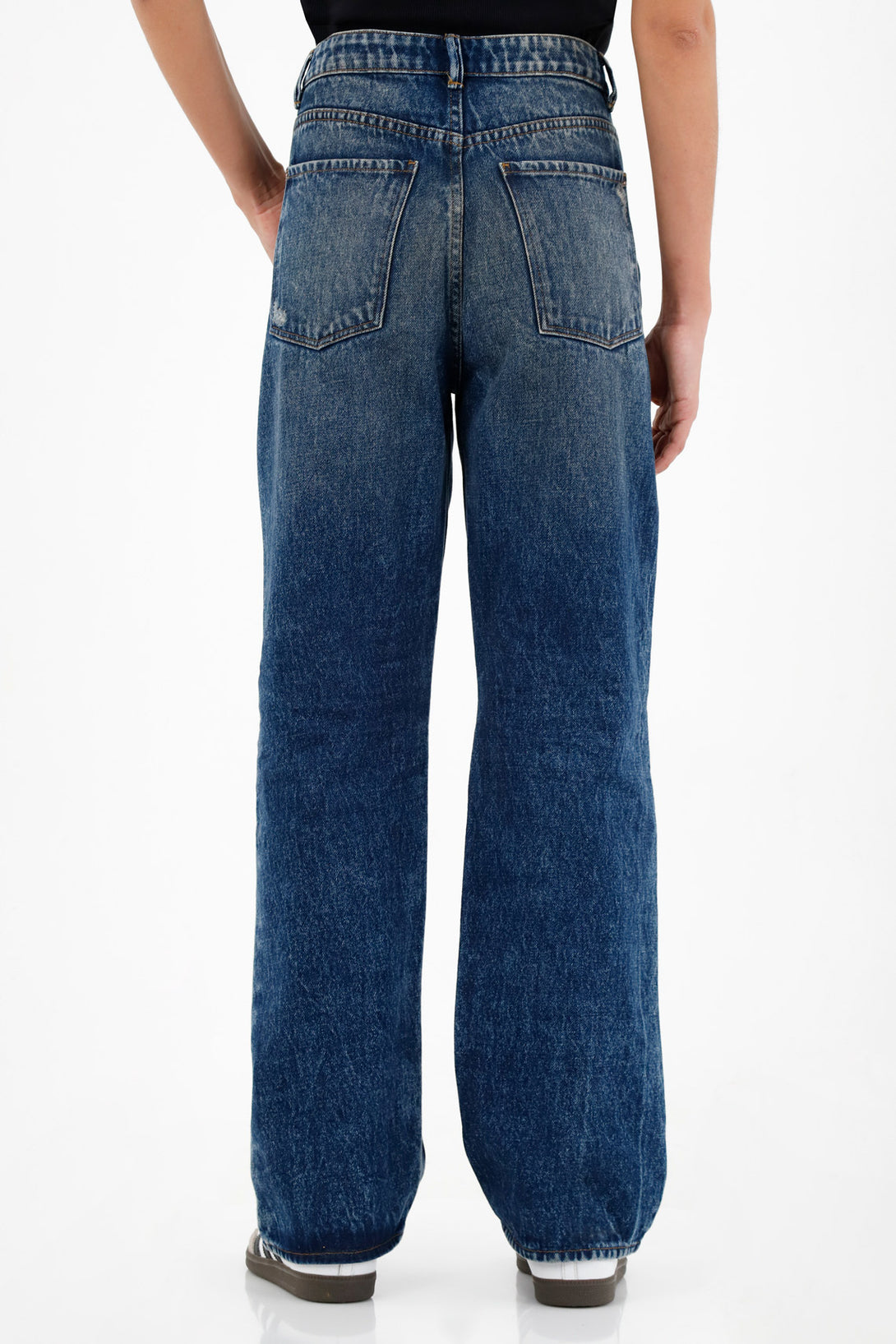 Women's Ripped Blue Jeans