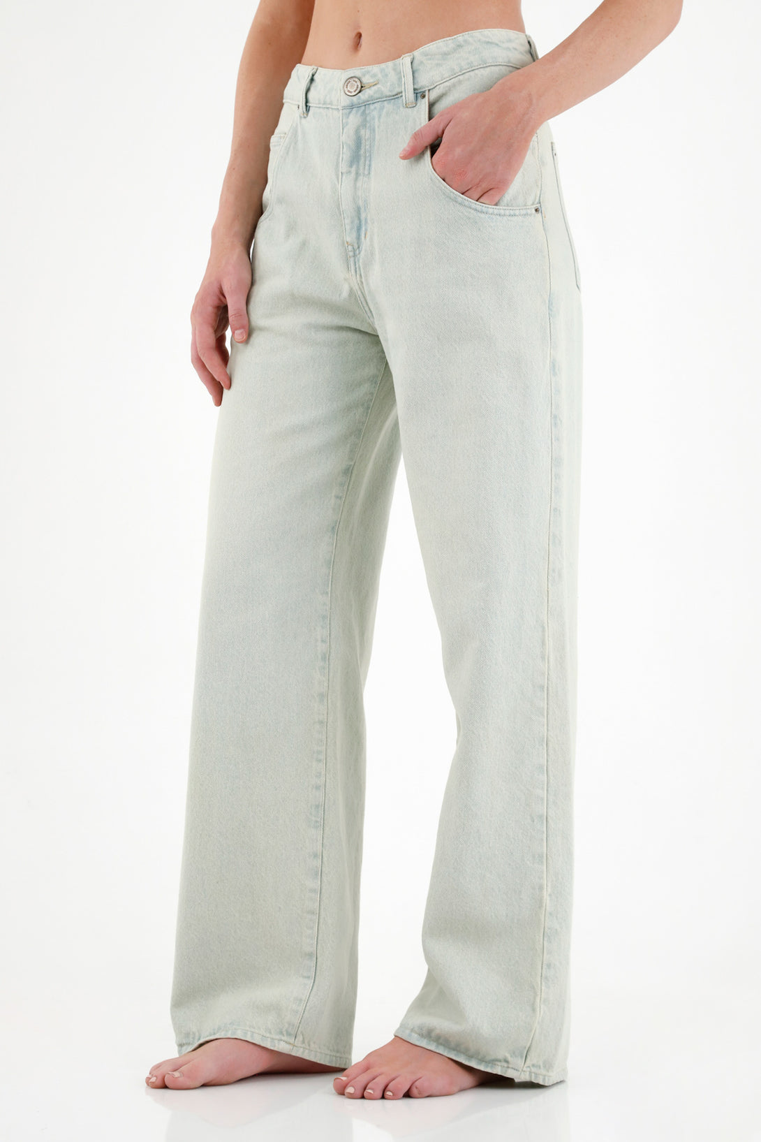 Women's Wide Leg Blue Jeans