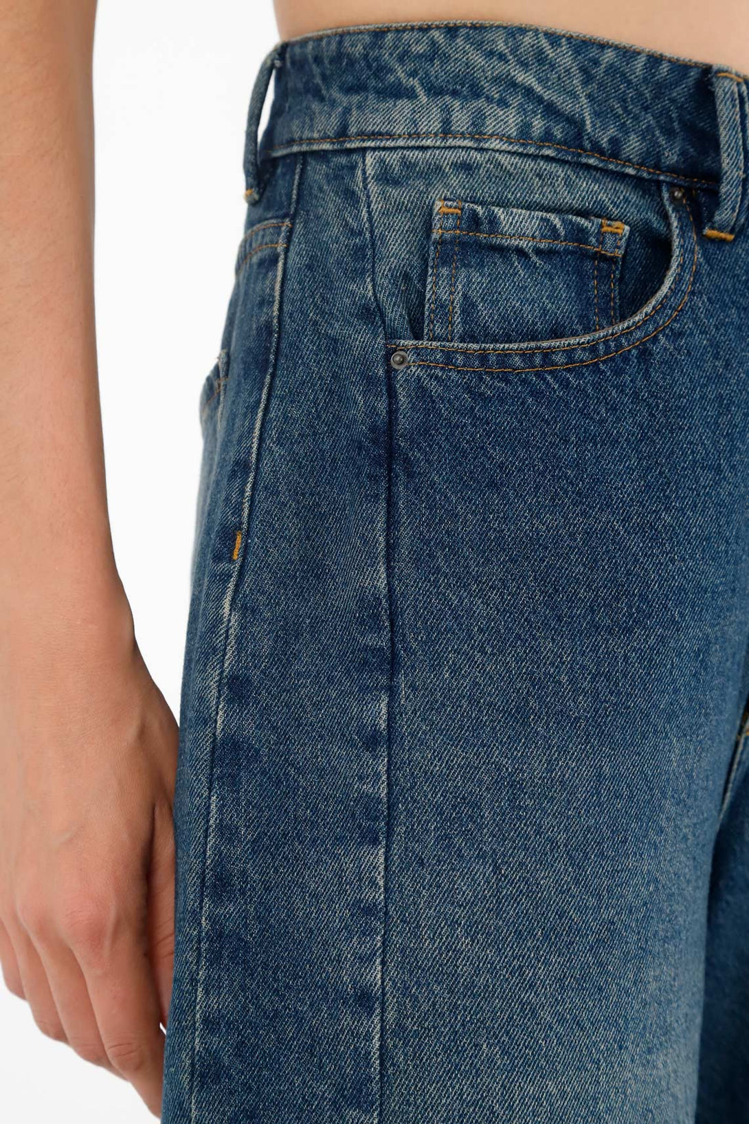 Jean Wide Leg azul para mujer