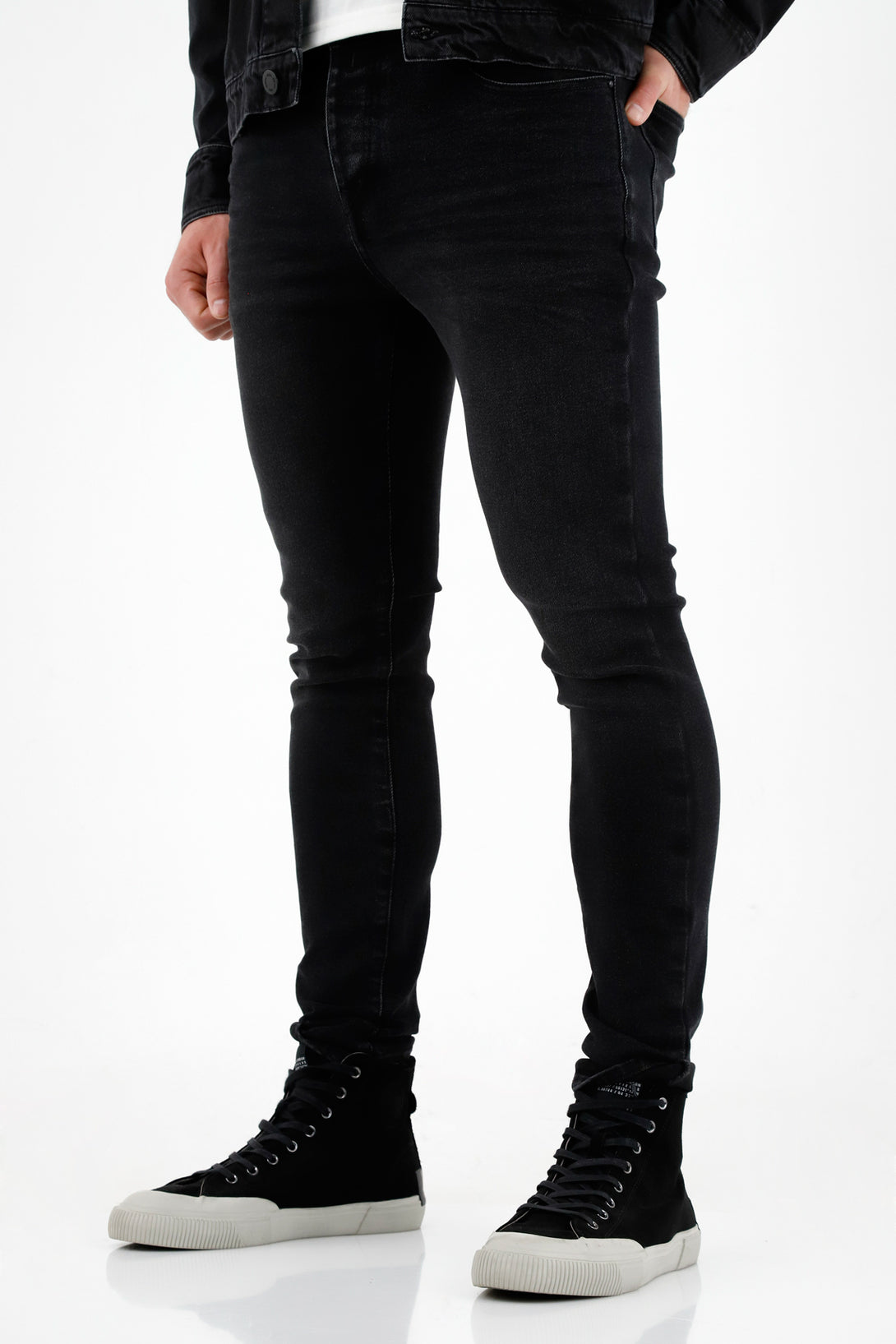 Men's Super Skinny Black Jeans