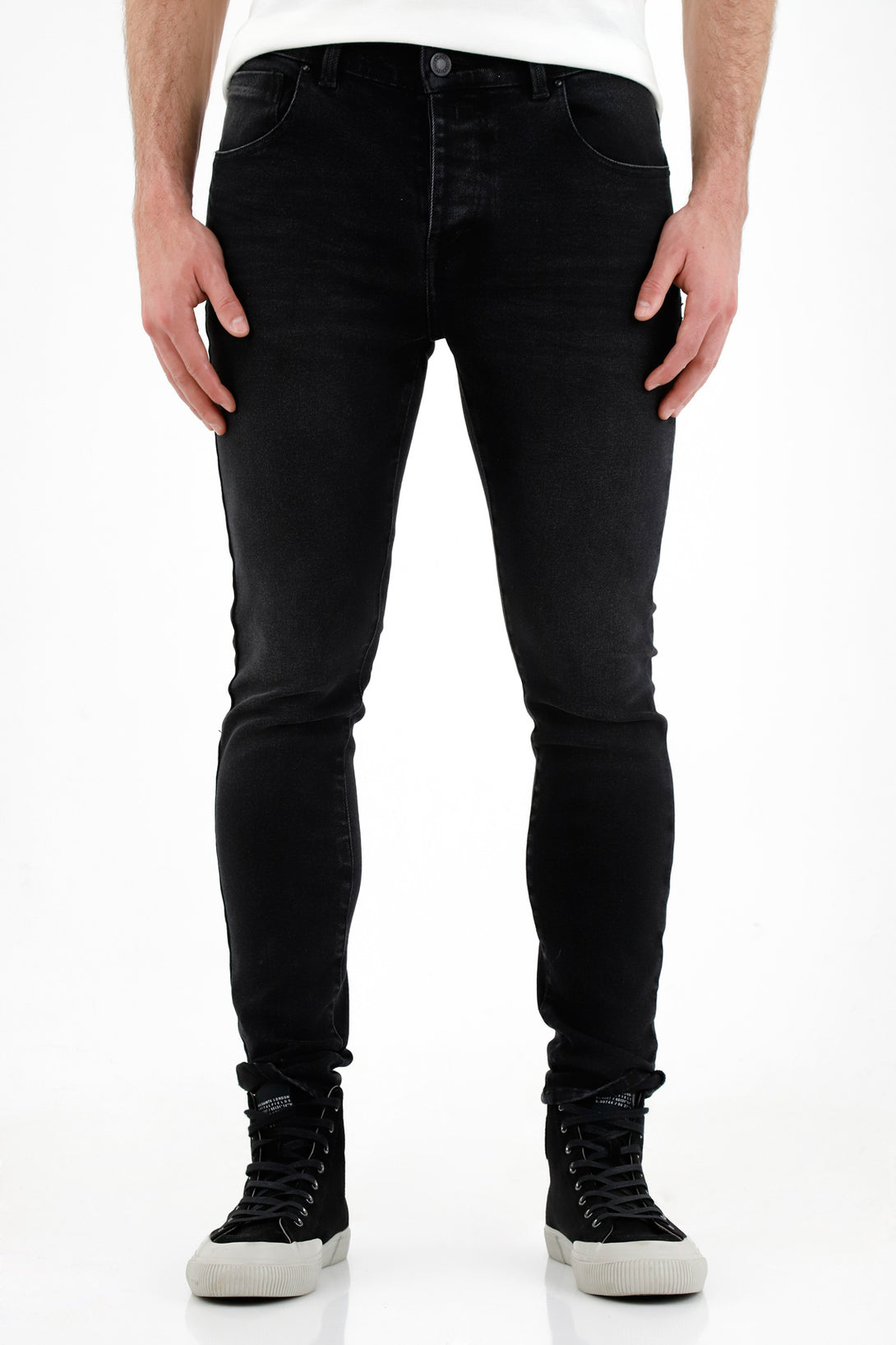 Men's Super Skinny Black Jeans