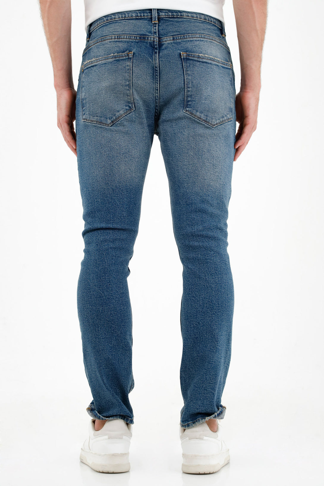 Men's Blue Distressed Jeans