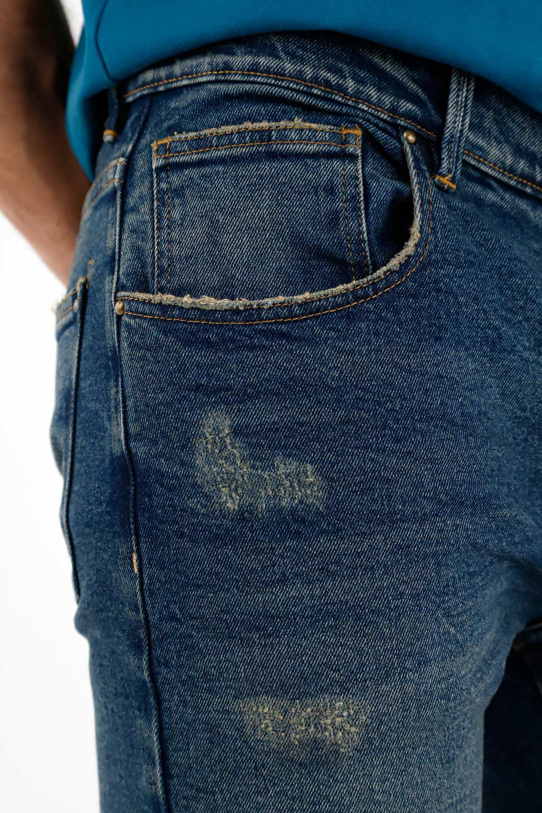 Men's Vintage Style Blue Jeans