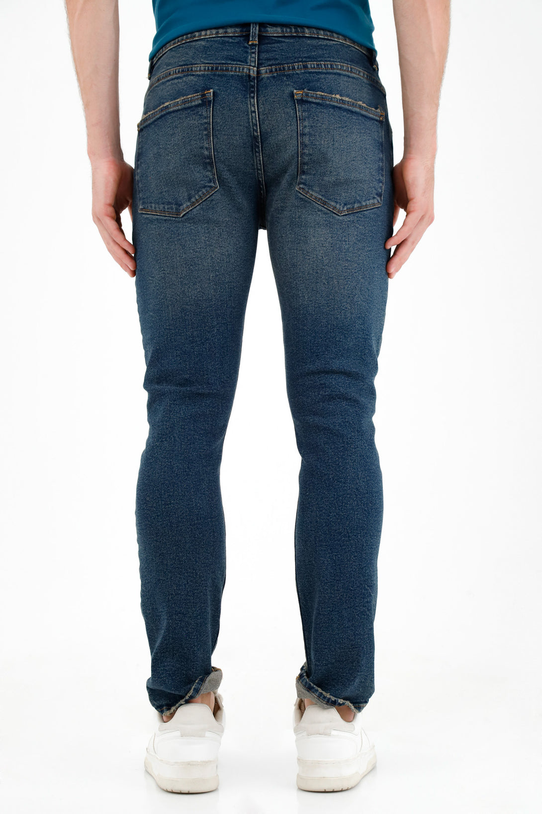 Jean azul tipo vintage para hombre