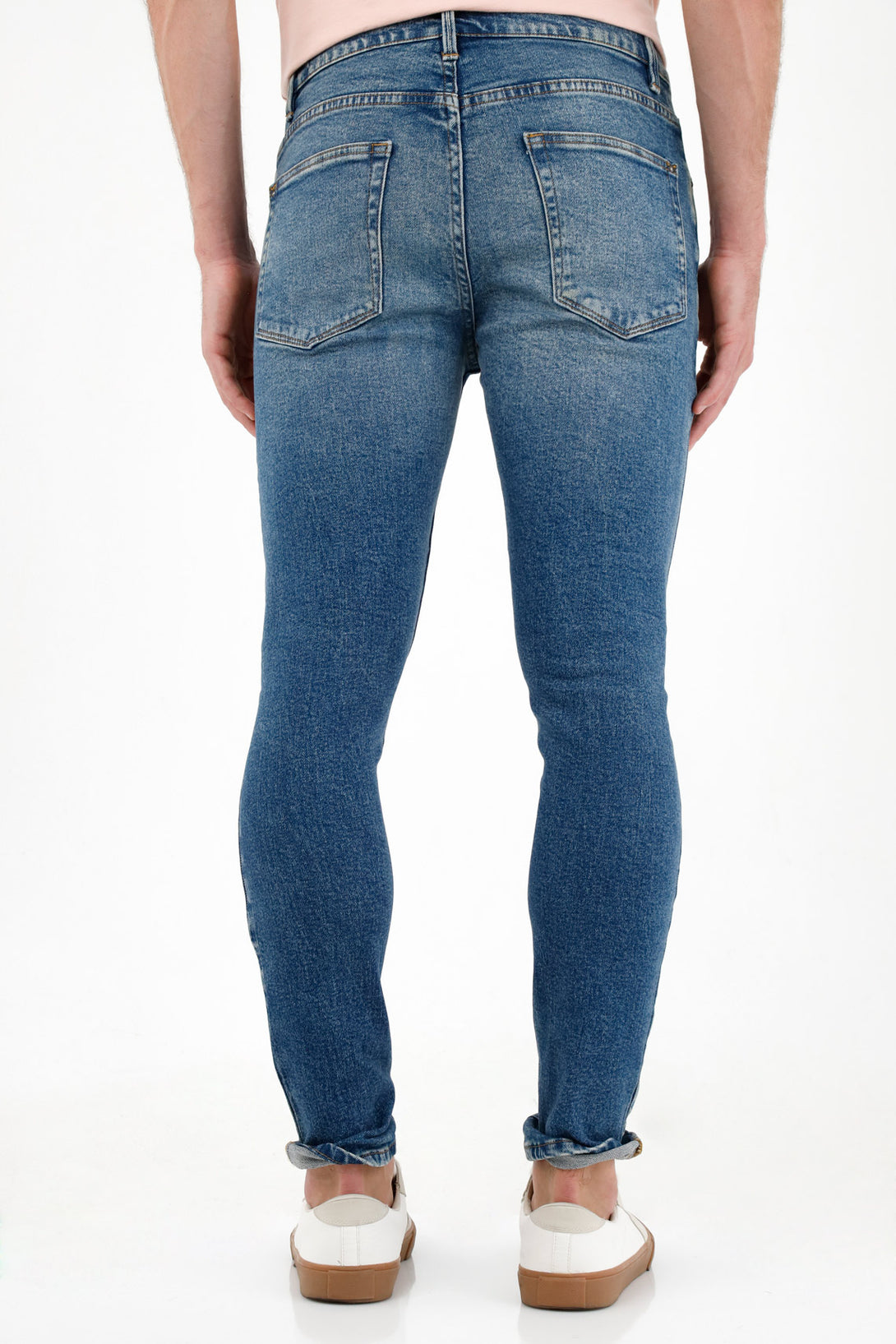 Men's Blue Pigment Wash Jeans