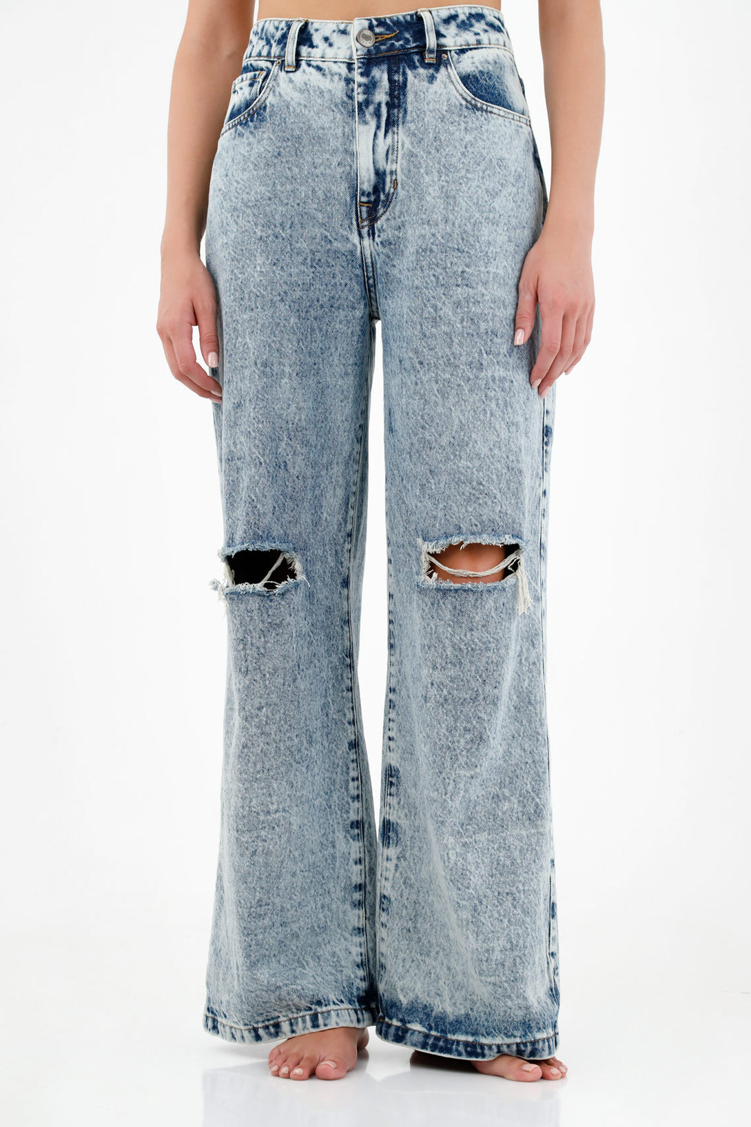 Women's High-Rise Blue Jeans