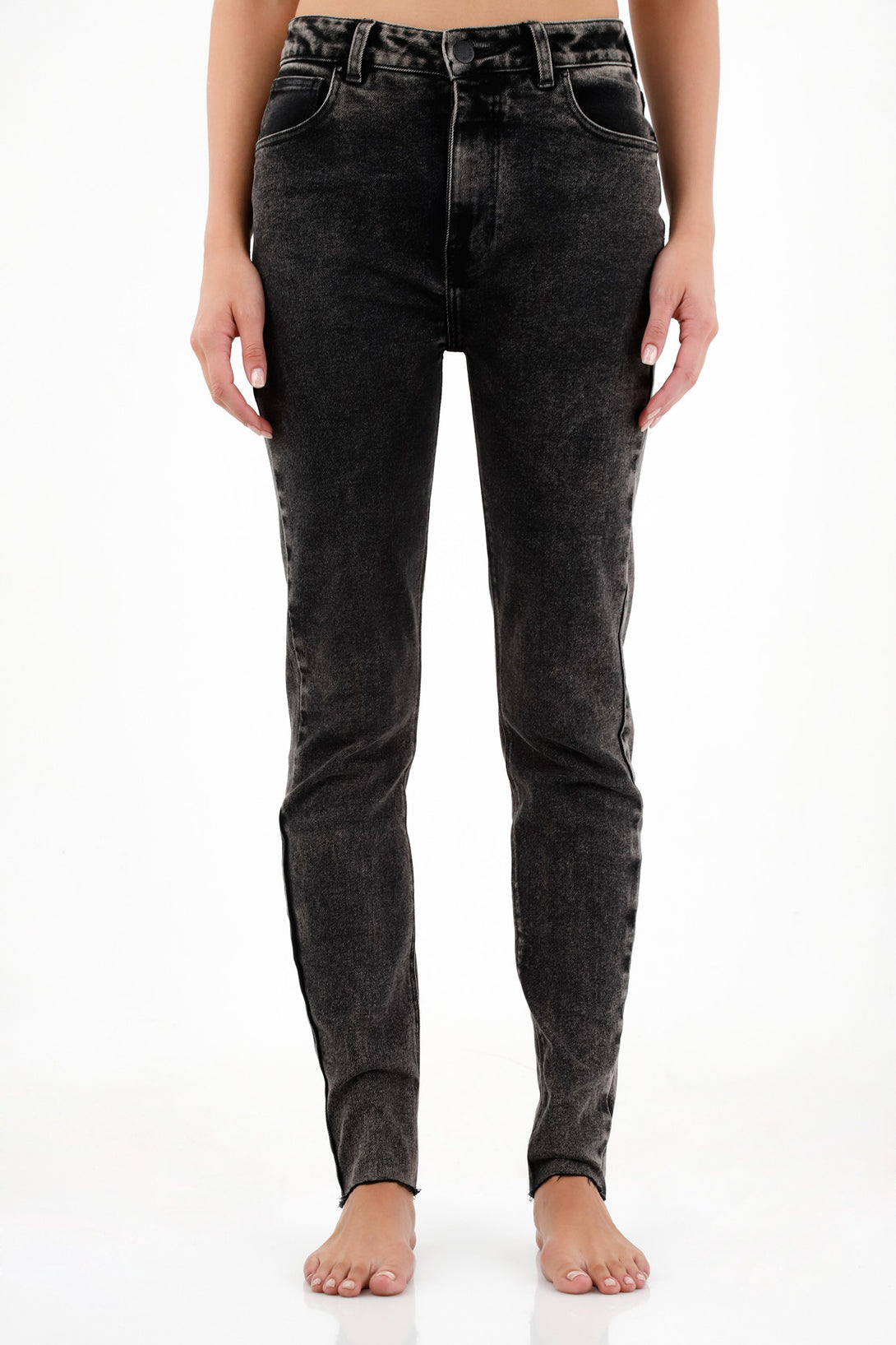 Jean negro super slim para mujer