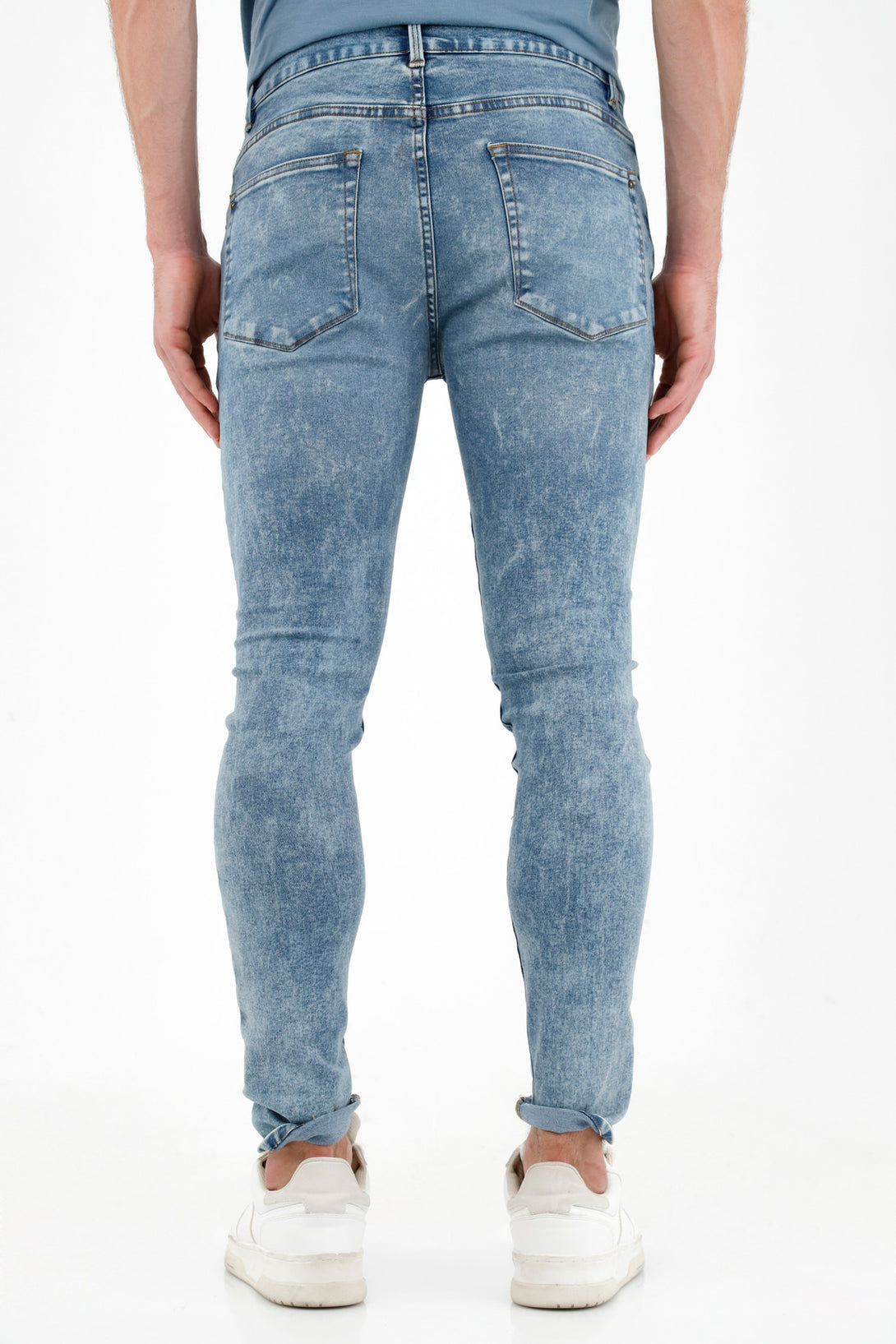 Men's Light Medium Blue Jeans