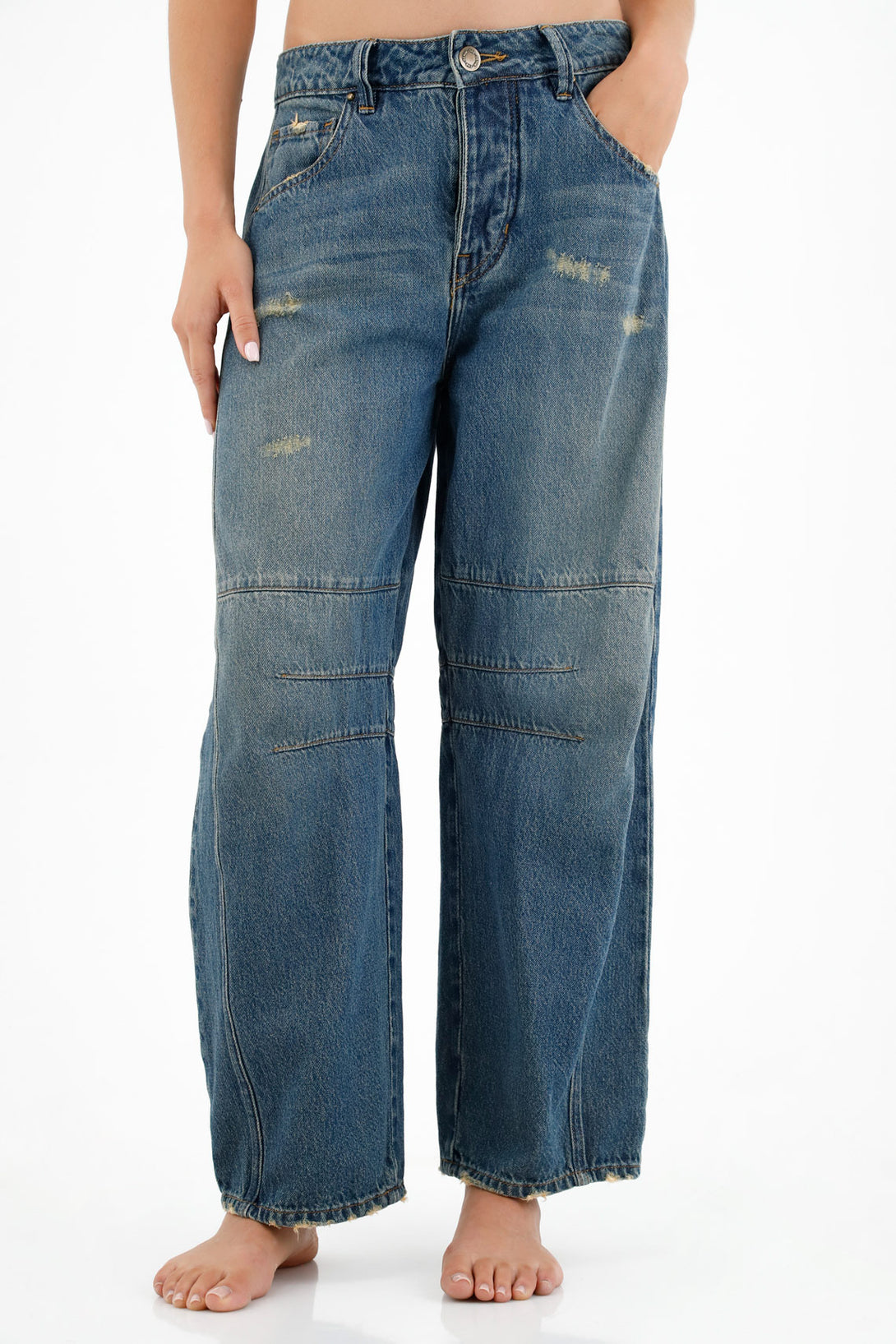 Women's Straight Leg Blue Jeans