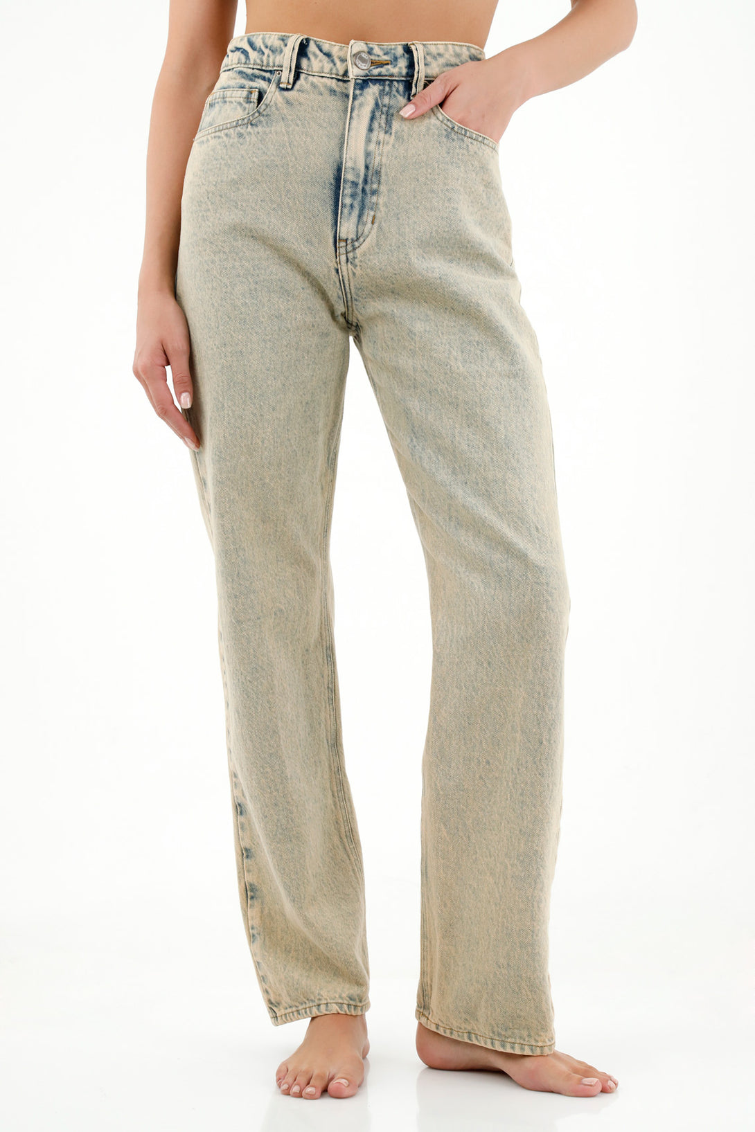 Women's High-Rise Blue Jeans