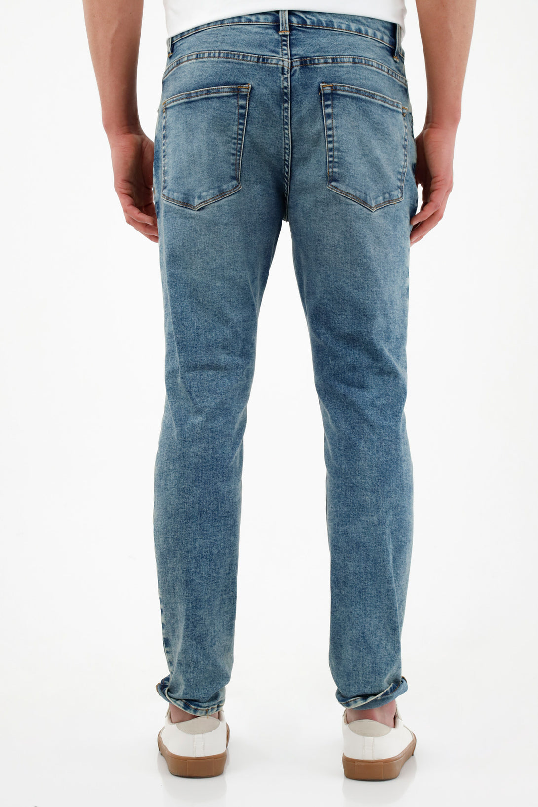 Jean Súper Skinny azul tono medio para hombre