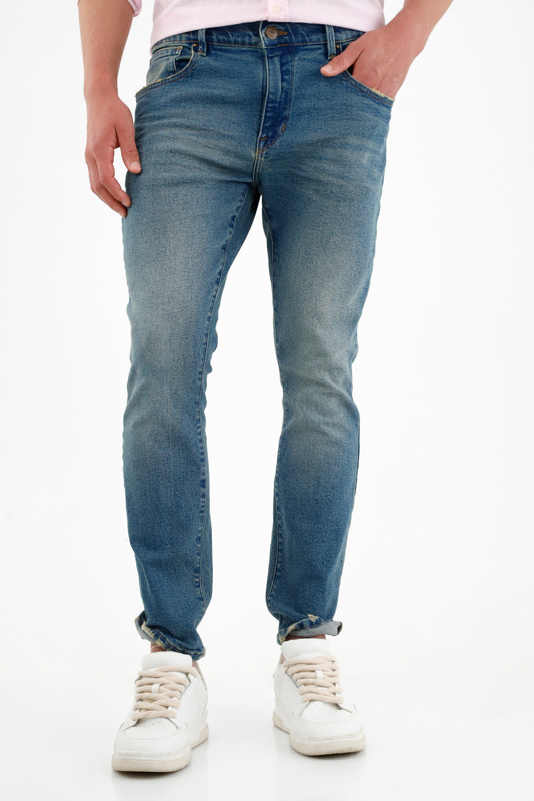 Men's Nudie Jeans with Soft Stone Wash