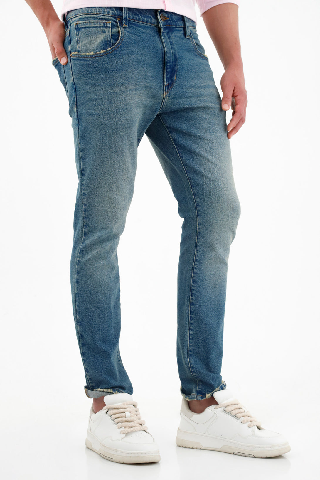 Men's Nudie Jeans with Soft Stone Wash