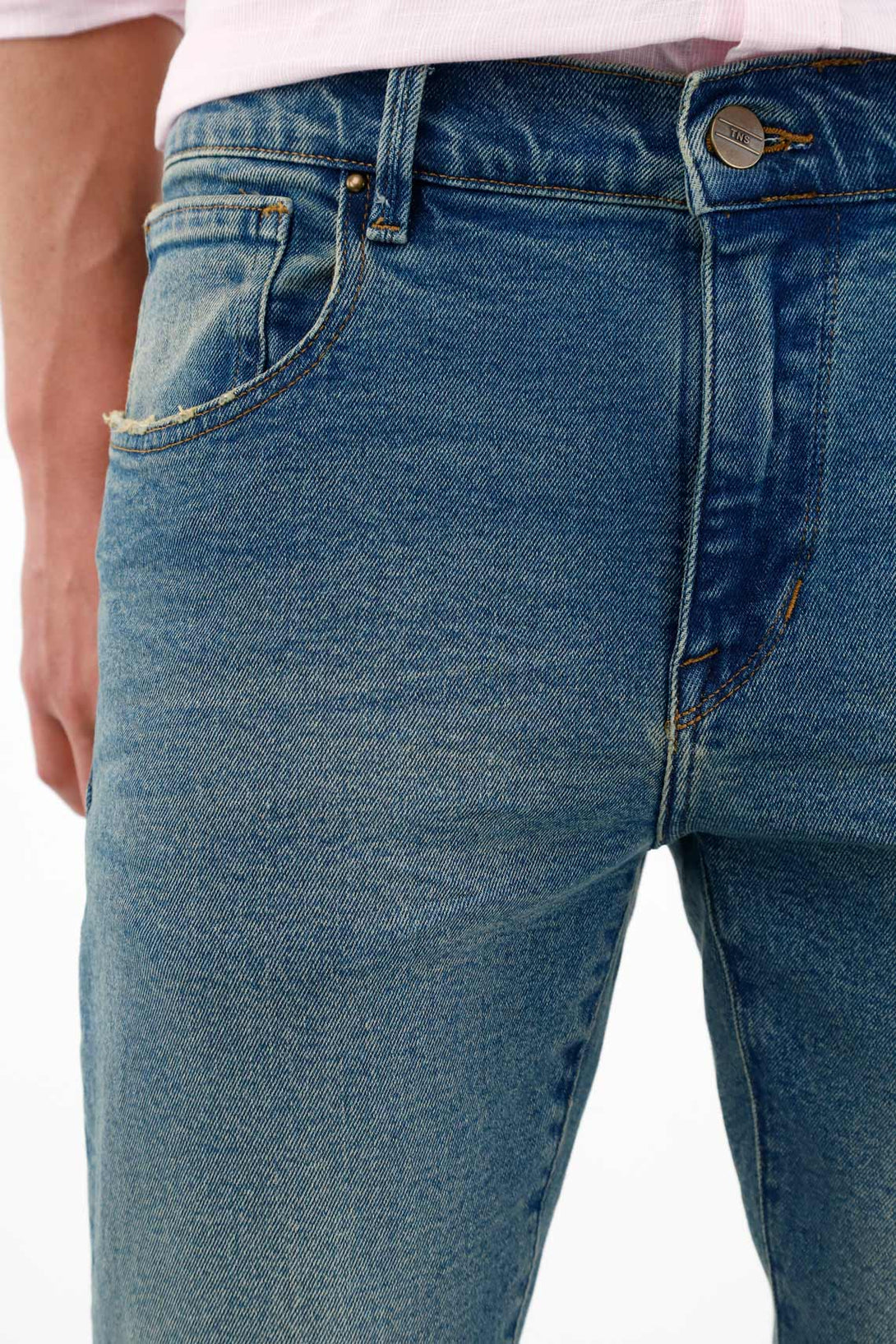 Men's Nudie Jeans with Soft Stone Wash