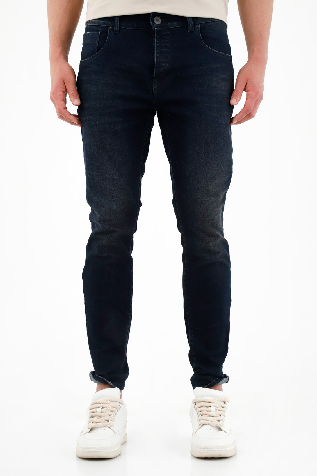 Jean Skinny azul tono oscuro para hombre