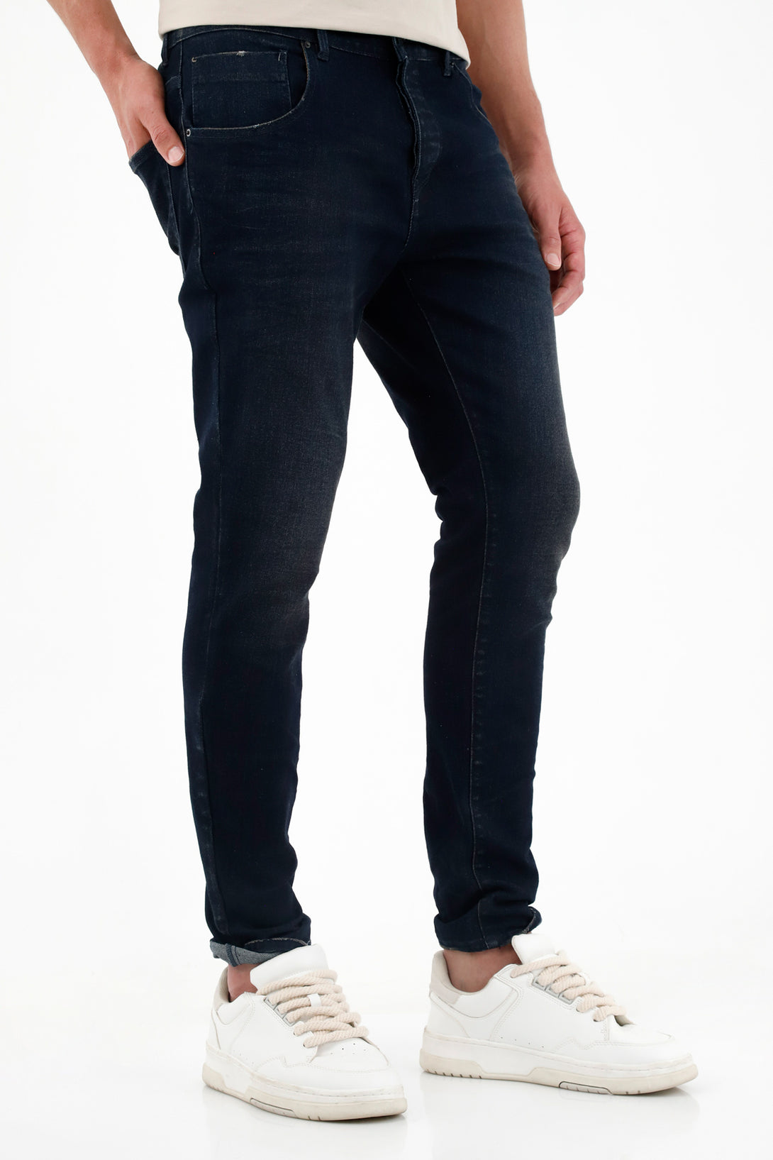 Jean Skinny azul tono oscuro para hombre