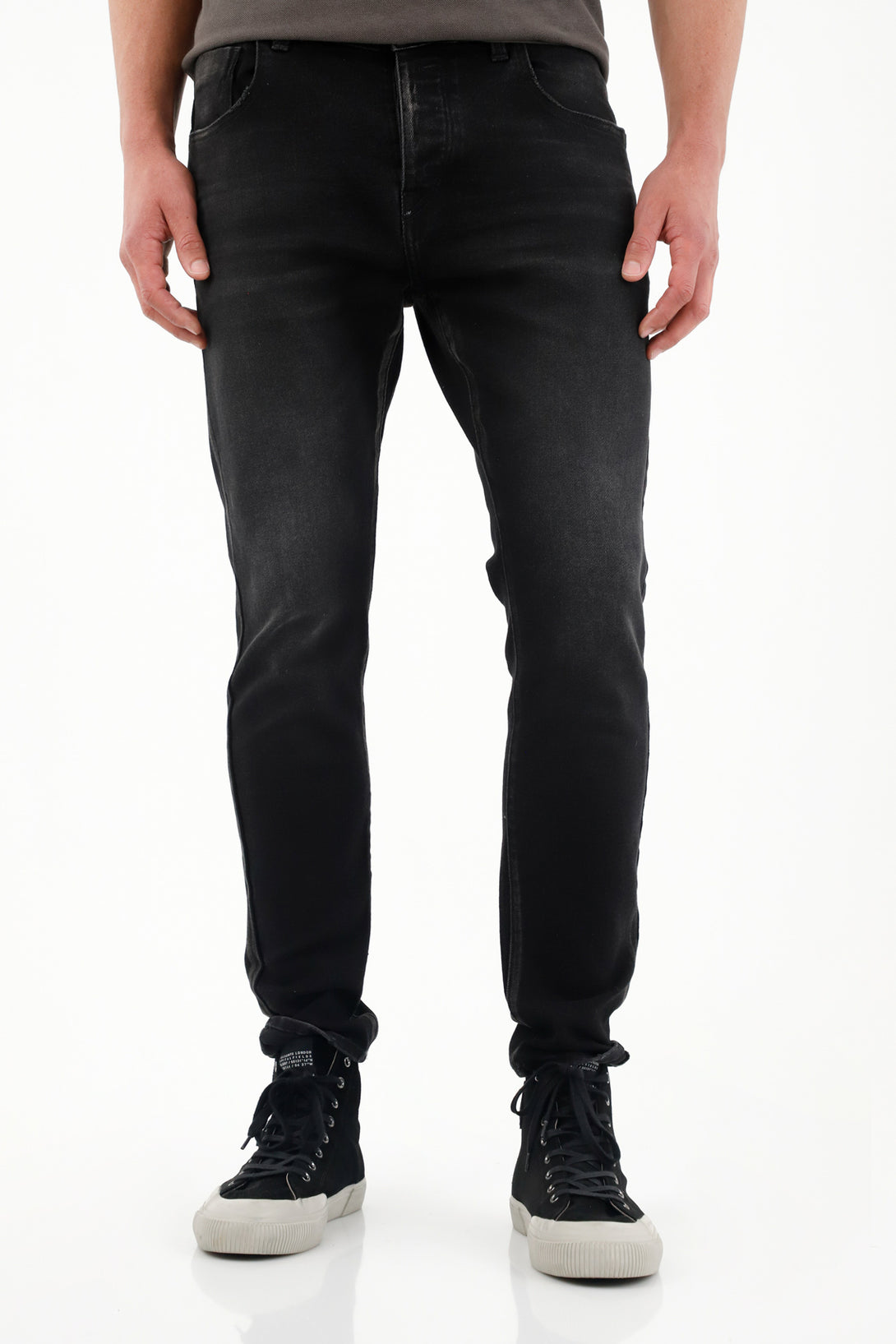 Jean para hombre tns, jeans skinny plano cintura con pretina