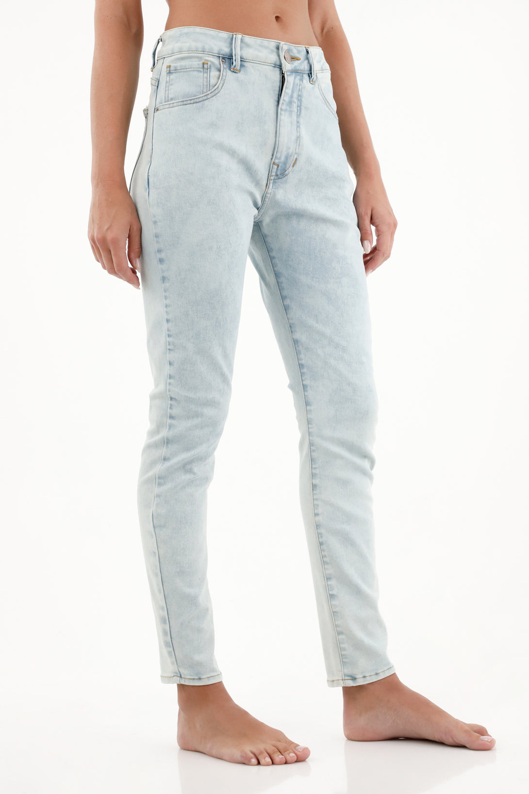 Women's Light Blue High-Waisted Jegging Jeans