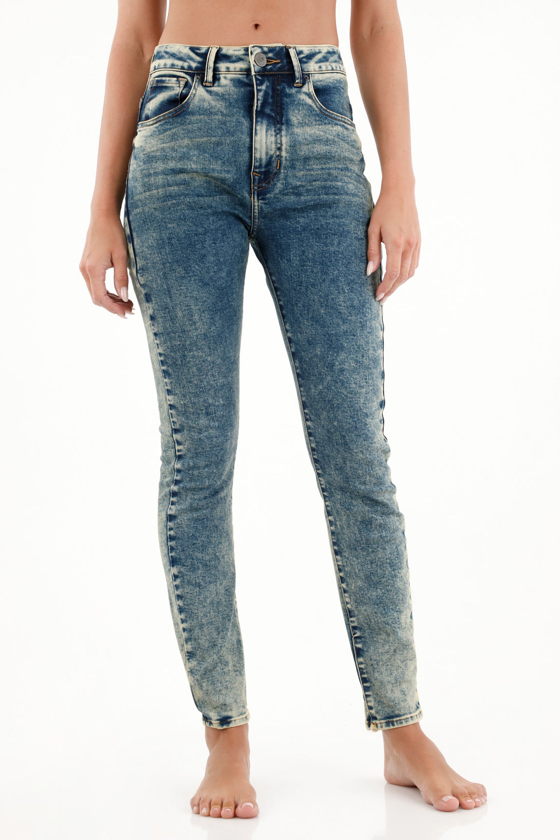 Women's High-Waisted Distressed Jegging Jeans