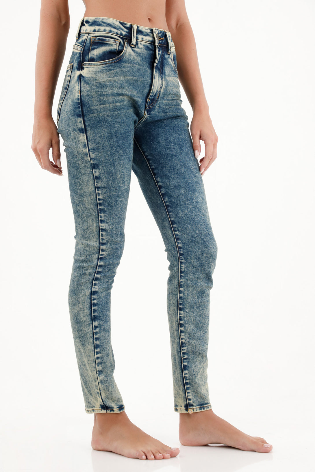 Women's High-Waisted Distressed Jegging Jeans