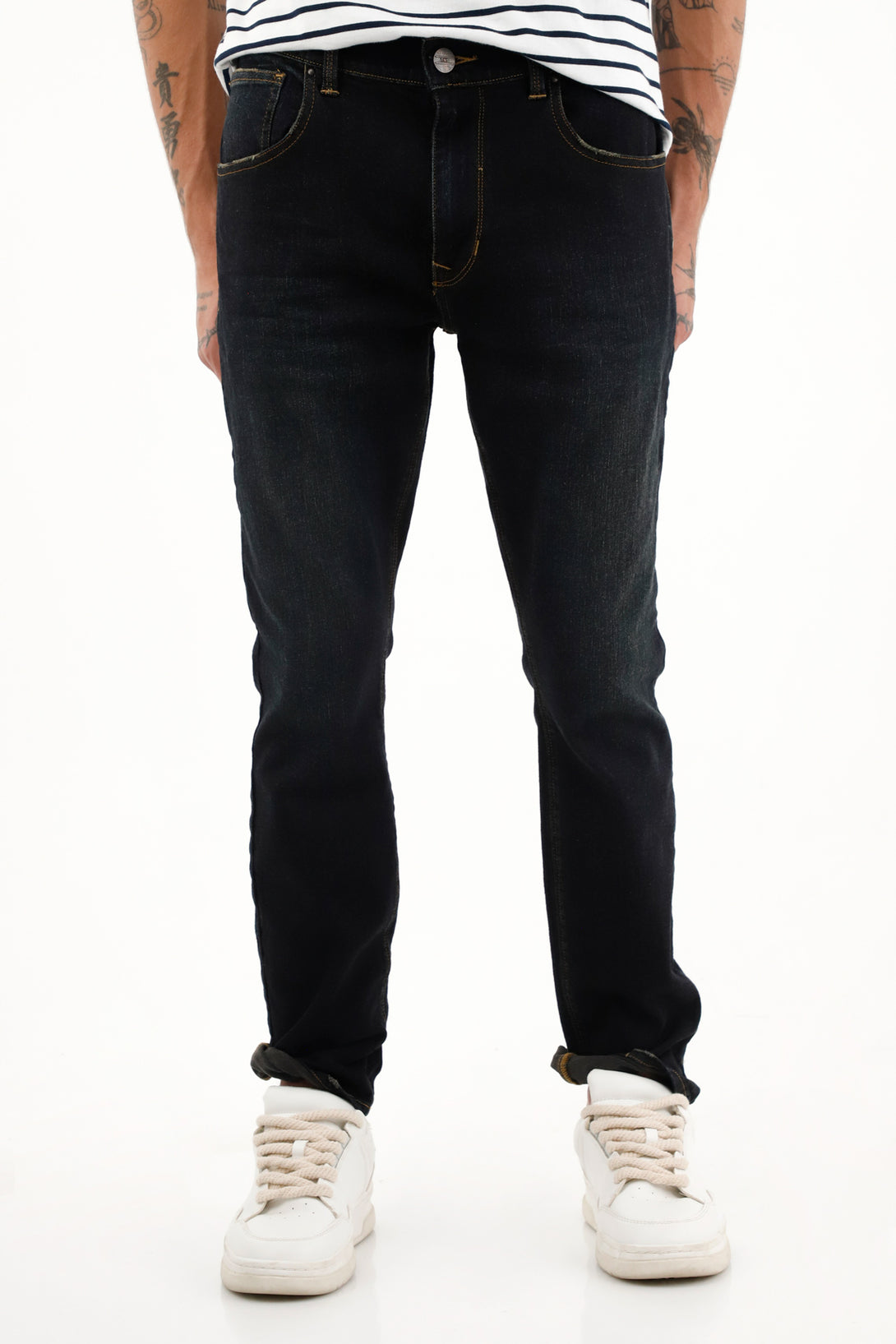 Men's Mid-Rise Blue Nudy Jeans