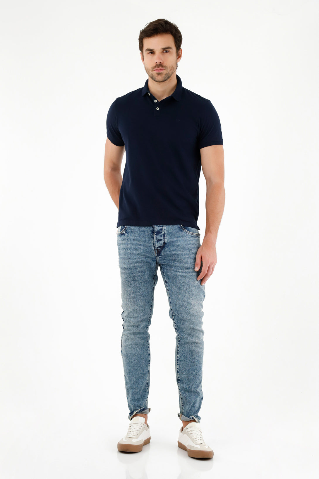 Jean skinny azul para hombre