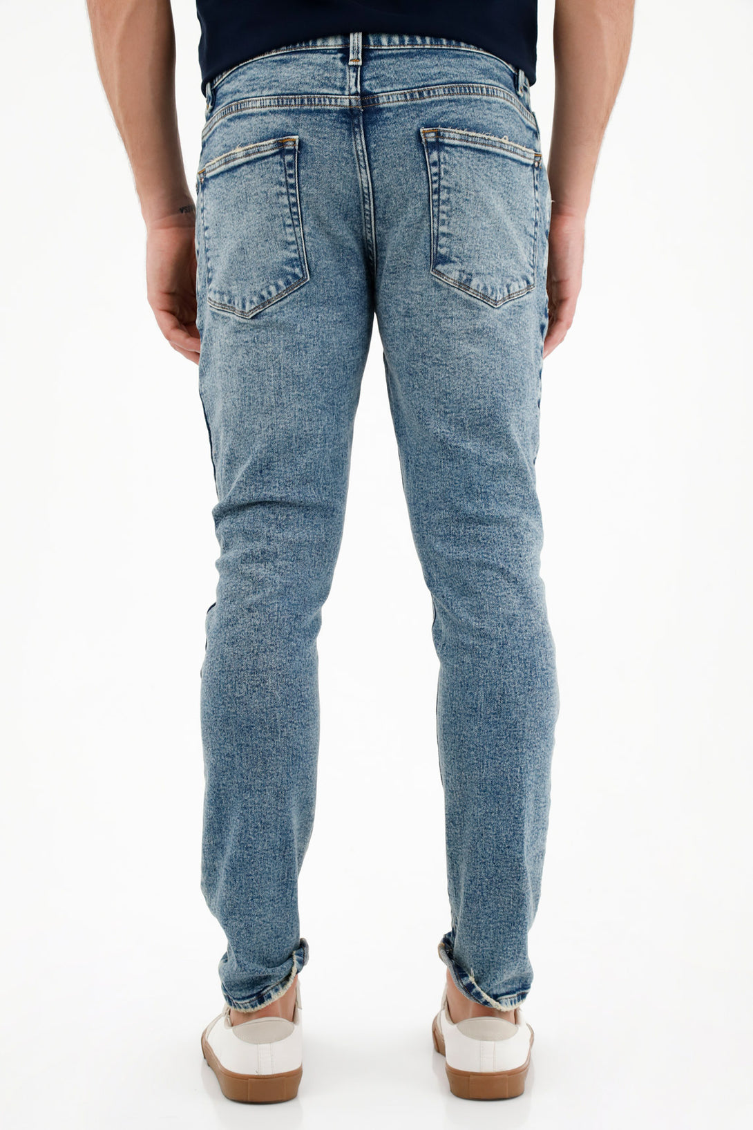 Jean skinny azul para hombre