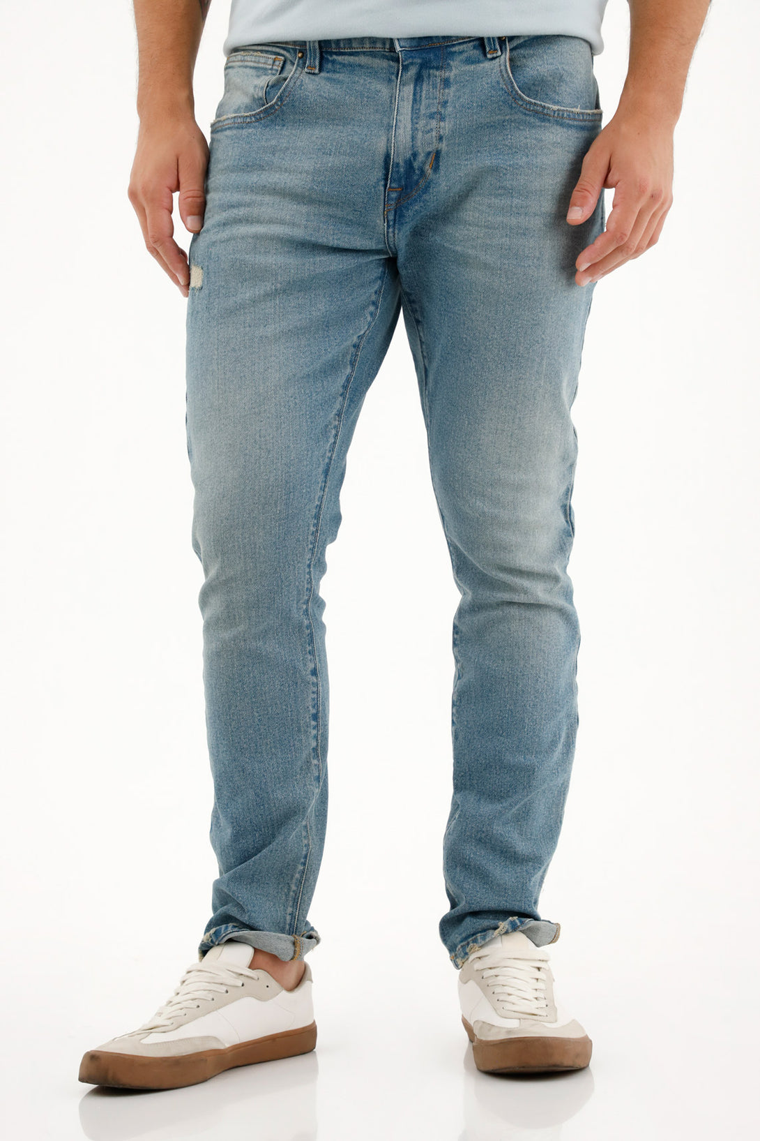 Men's Medium-Rise Distressed Nudy Jeans