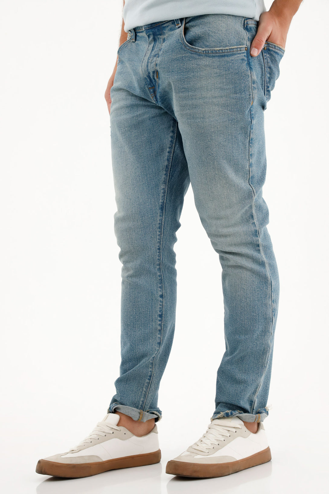 Men's Medium-Rise Distressed Nudy Jeans