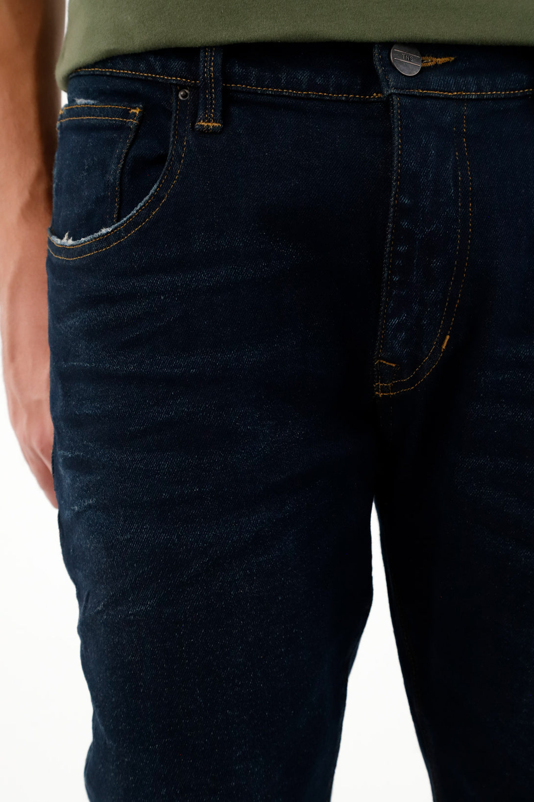 Men's dark blue nudy jeans