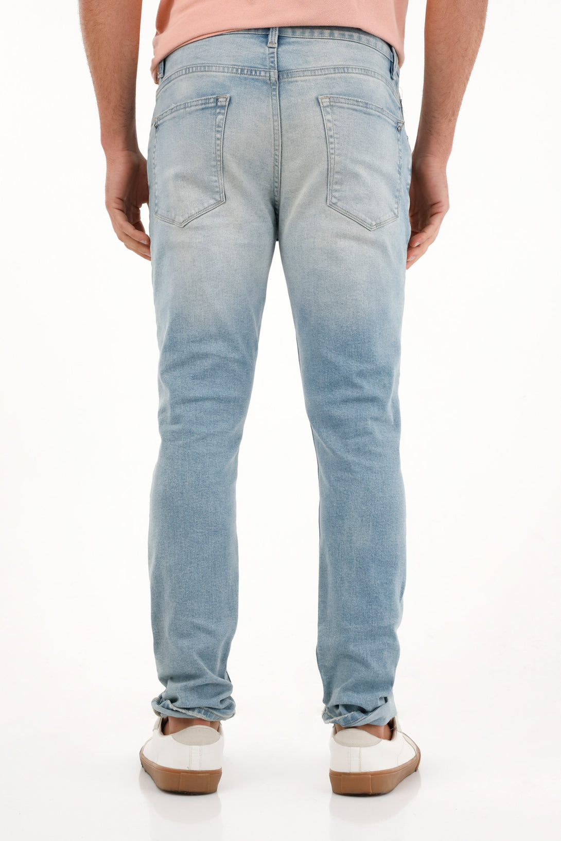 Men's Super Skinny Blue Ripped Jeans