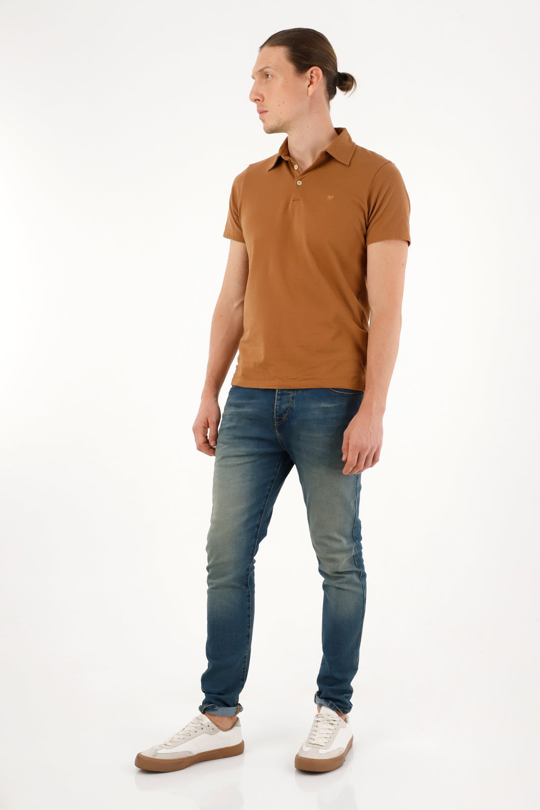 Jean azul Súper Skinny tono medio para hombre