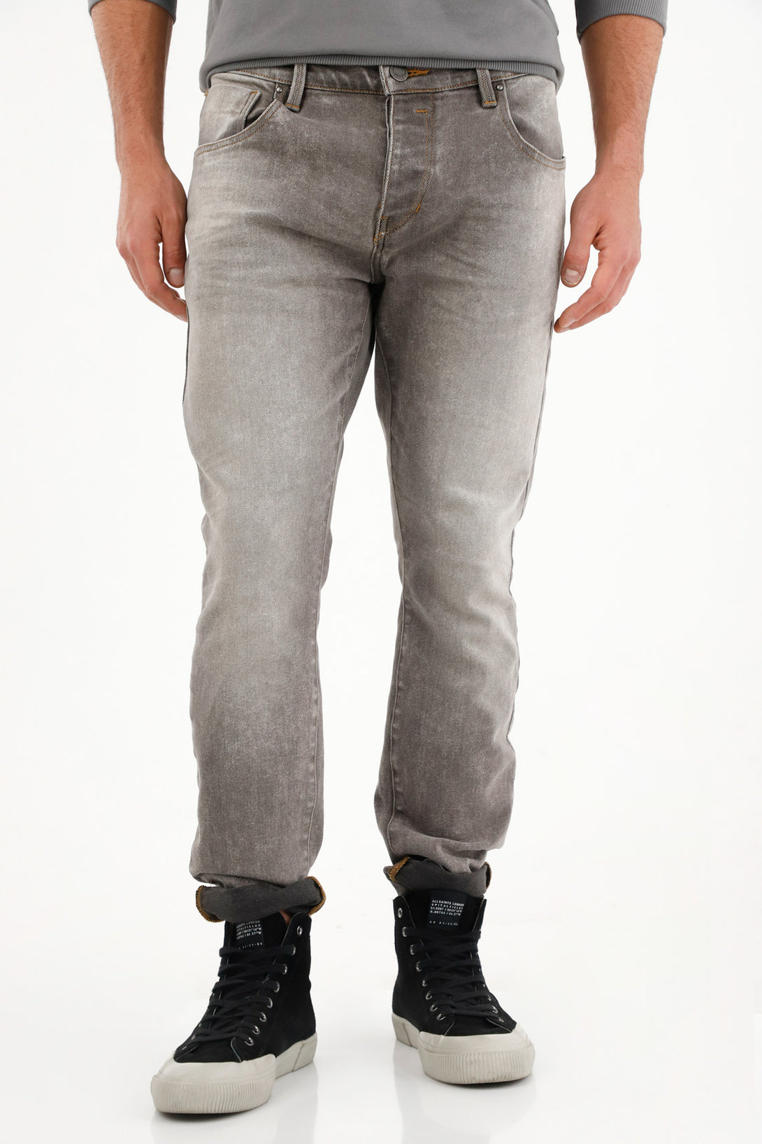 Jean Skinny black denim para hombre