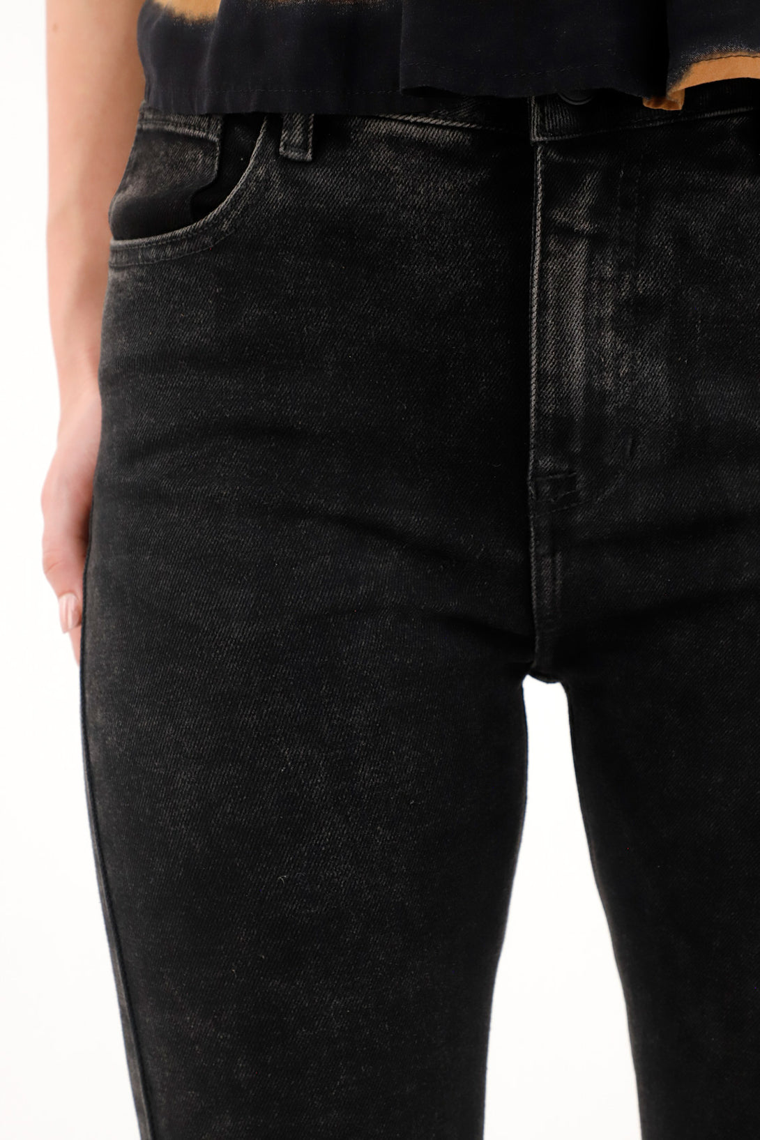 Women's super slim black jeans