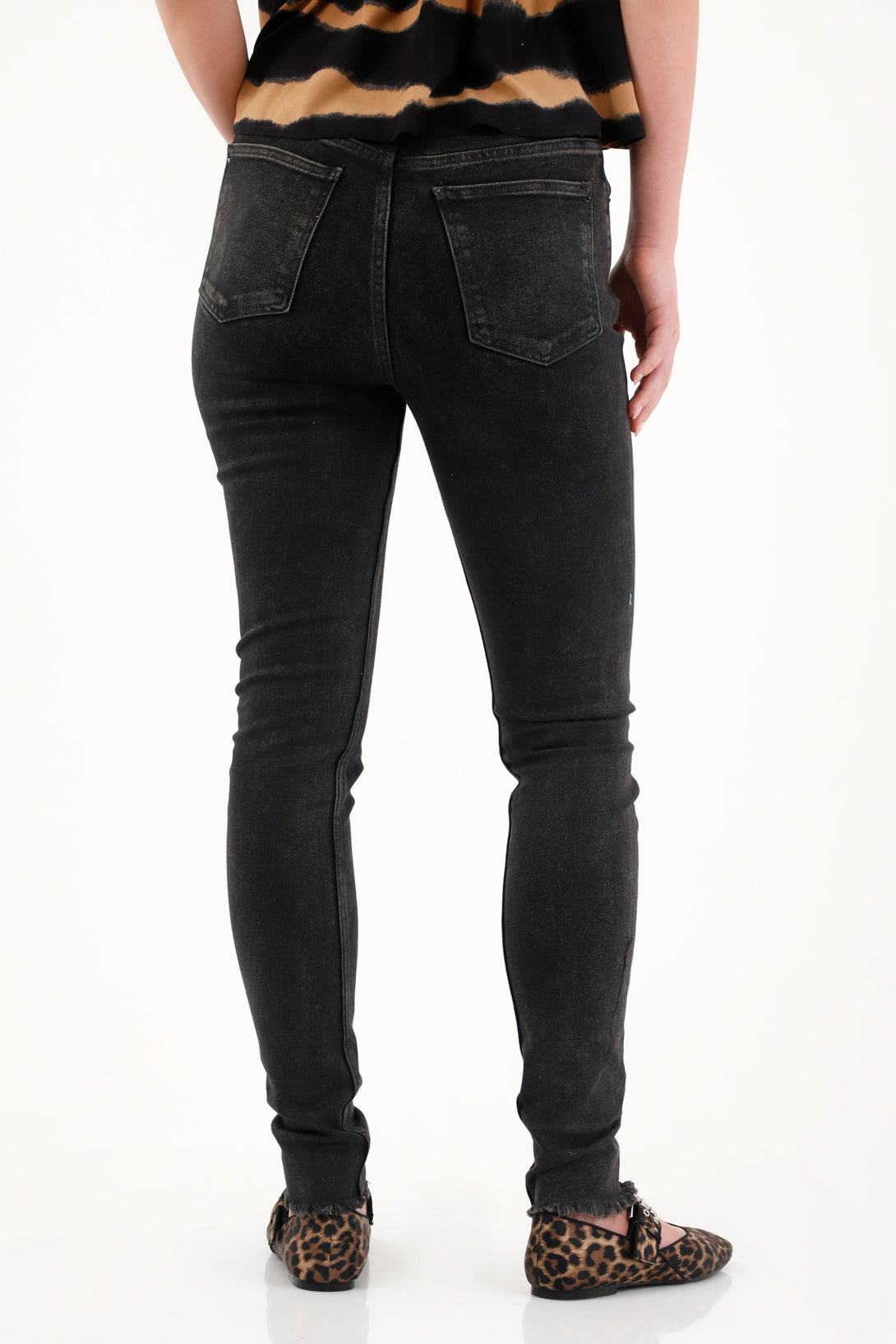 Women's super slim black jeans