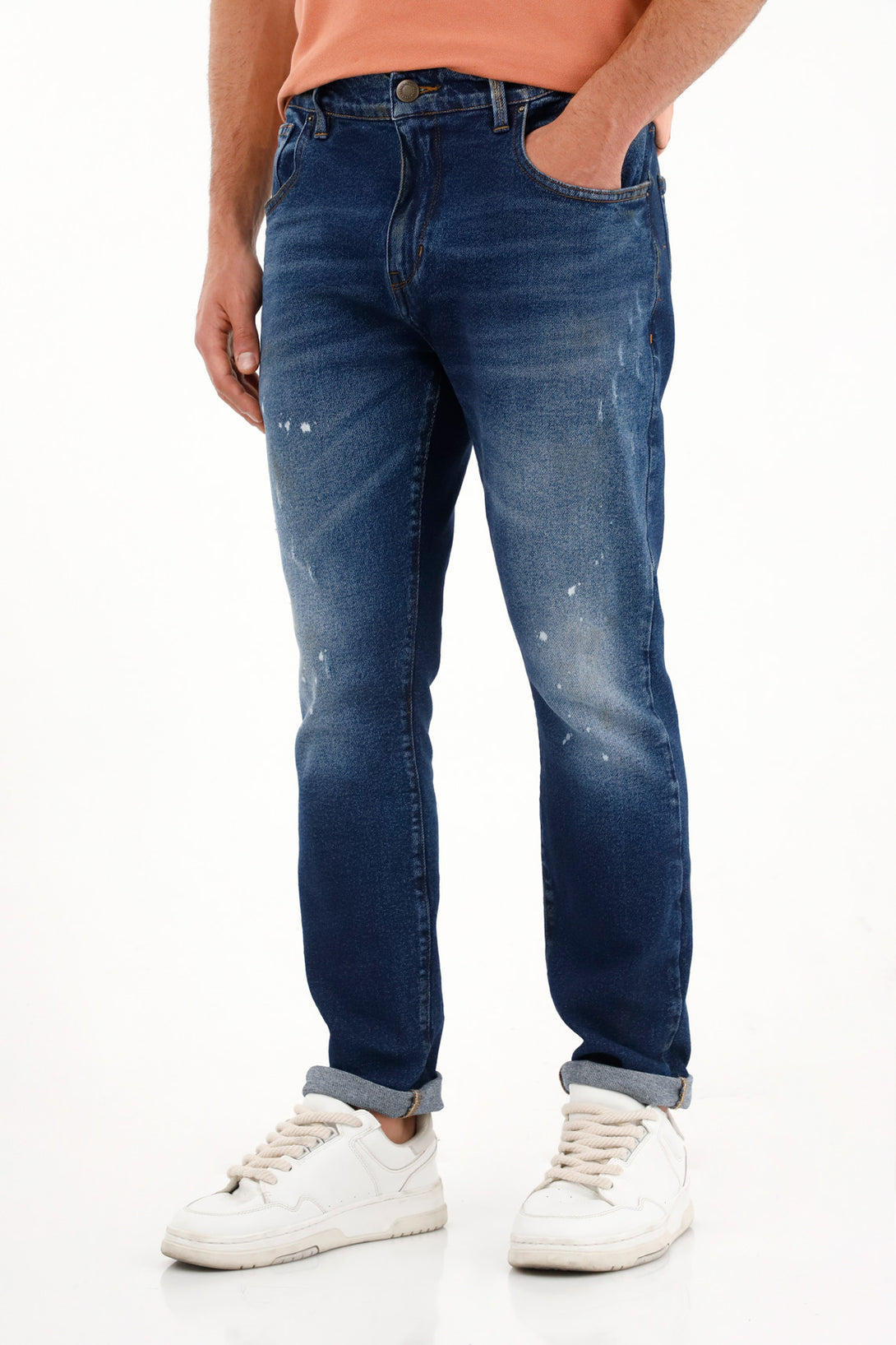 Men's Mid-Rise Distressed Nudy Jeans