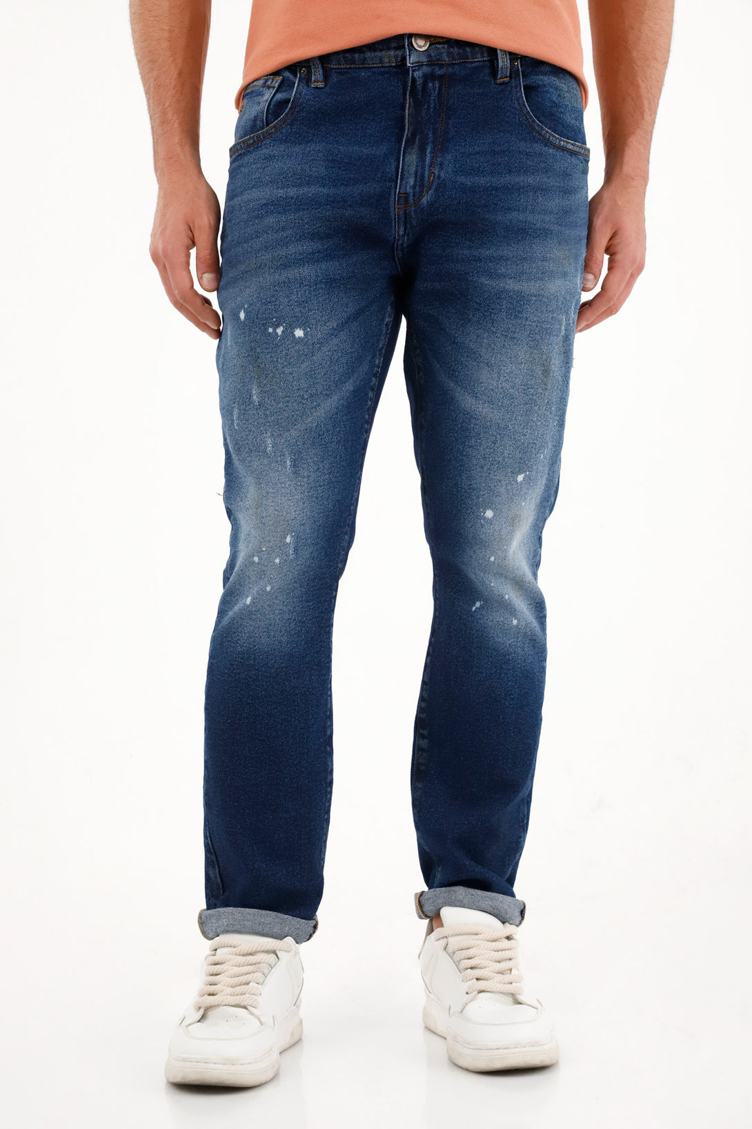 Men's Mid-Rise Distressed Nudy Jeans